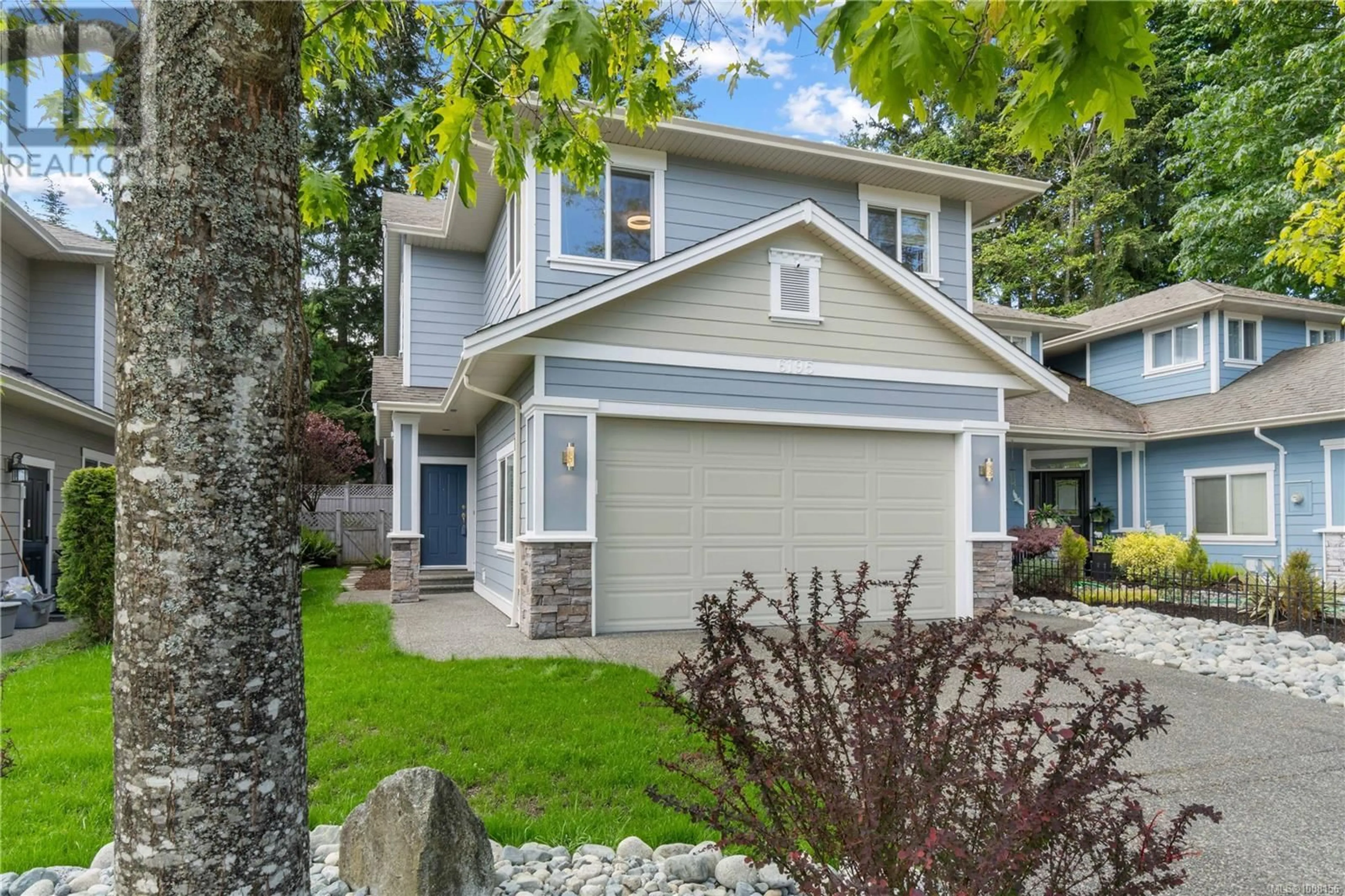 Home with vinyl exterior material, street for 6195 KENNING PLACE, Nanaimo British Columbia V9T6R5