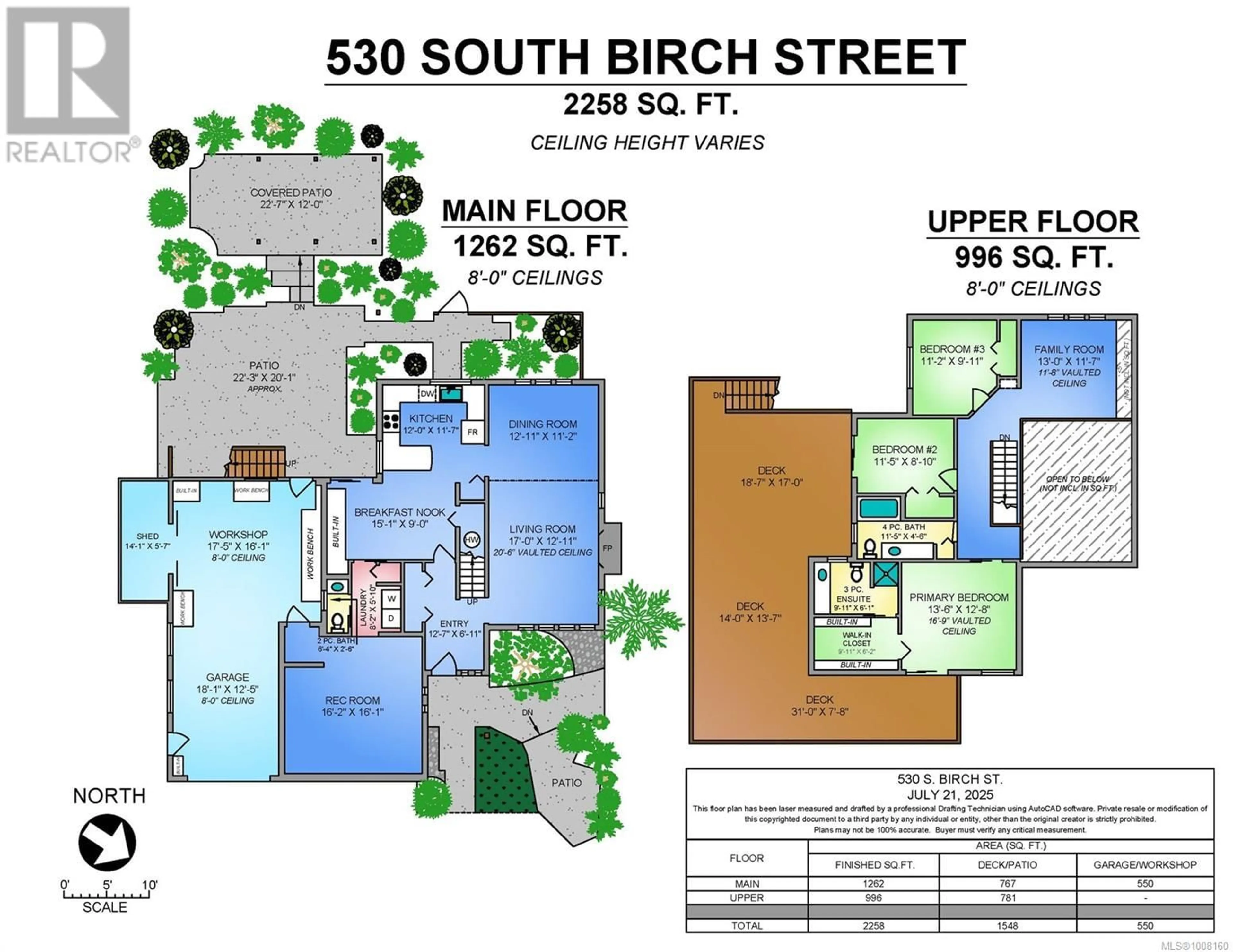 Floor plan for 530 BIRCH STREET SOUTH, Campbell River British Columbia V9W6A9