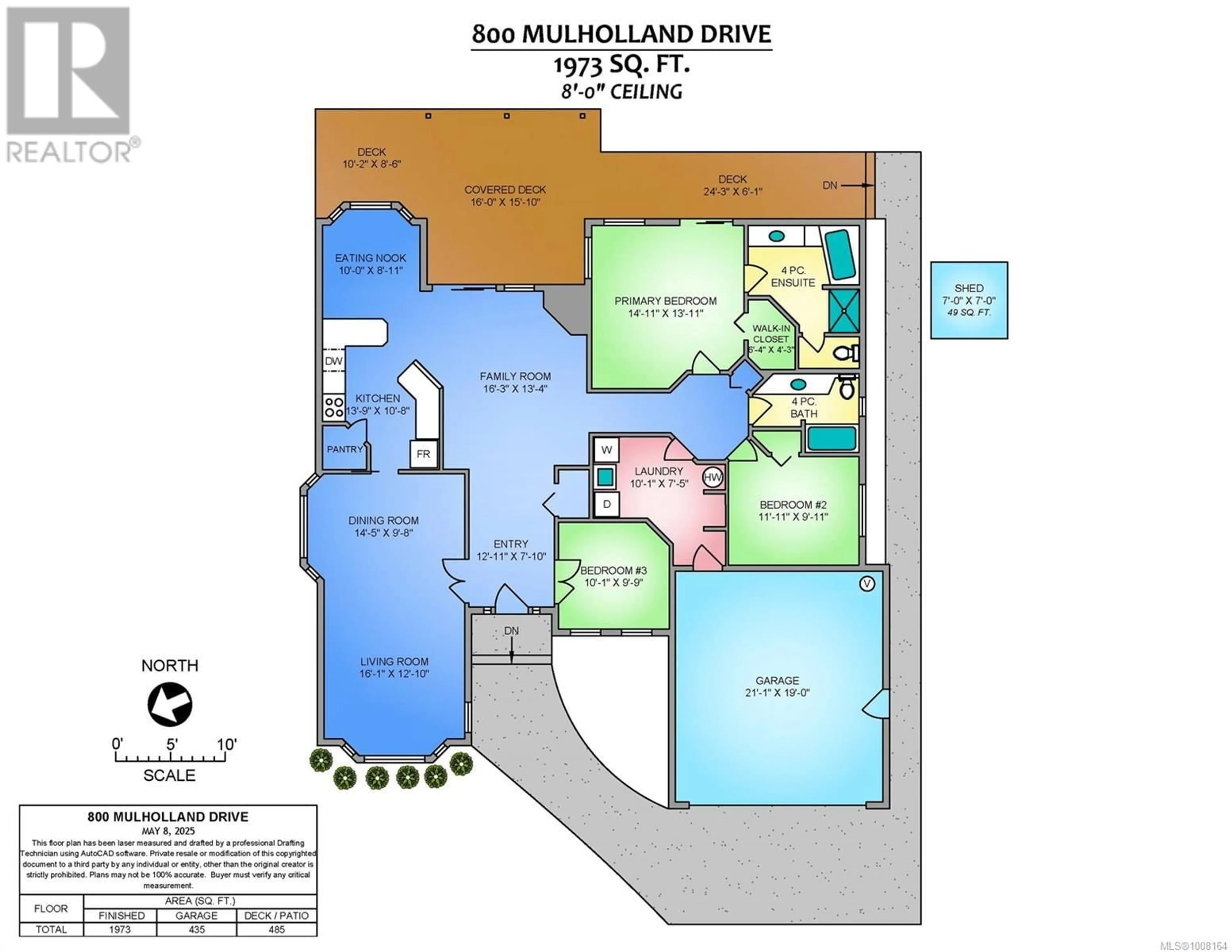Floor plan for 800 MULHOLLAND DRIVE, Parksville British Columbia V9P2K4