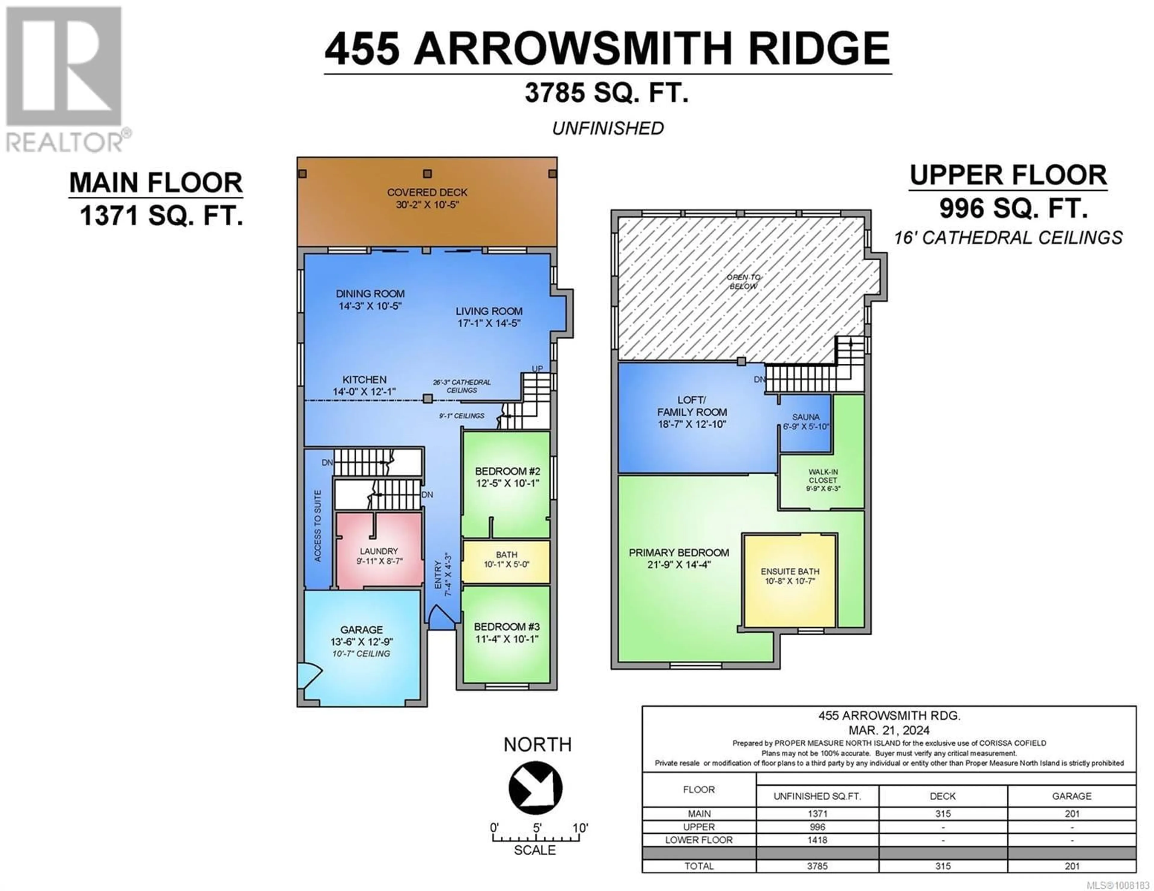 Floor plan for 455 ARROWSMITH RIDGE, Courtenay British Columbia V9J1L0