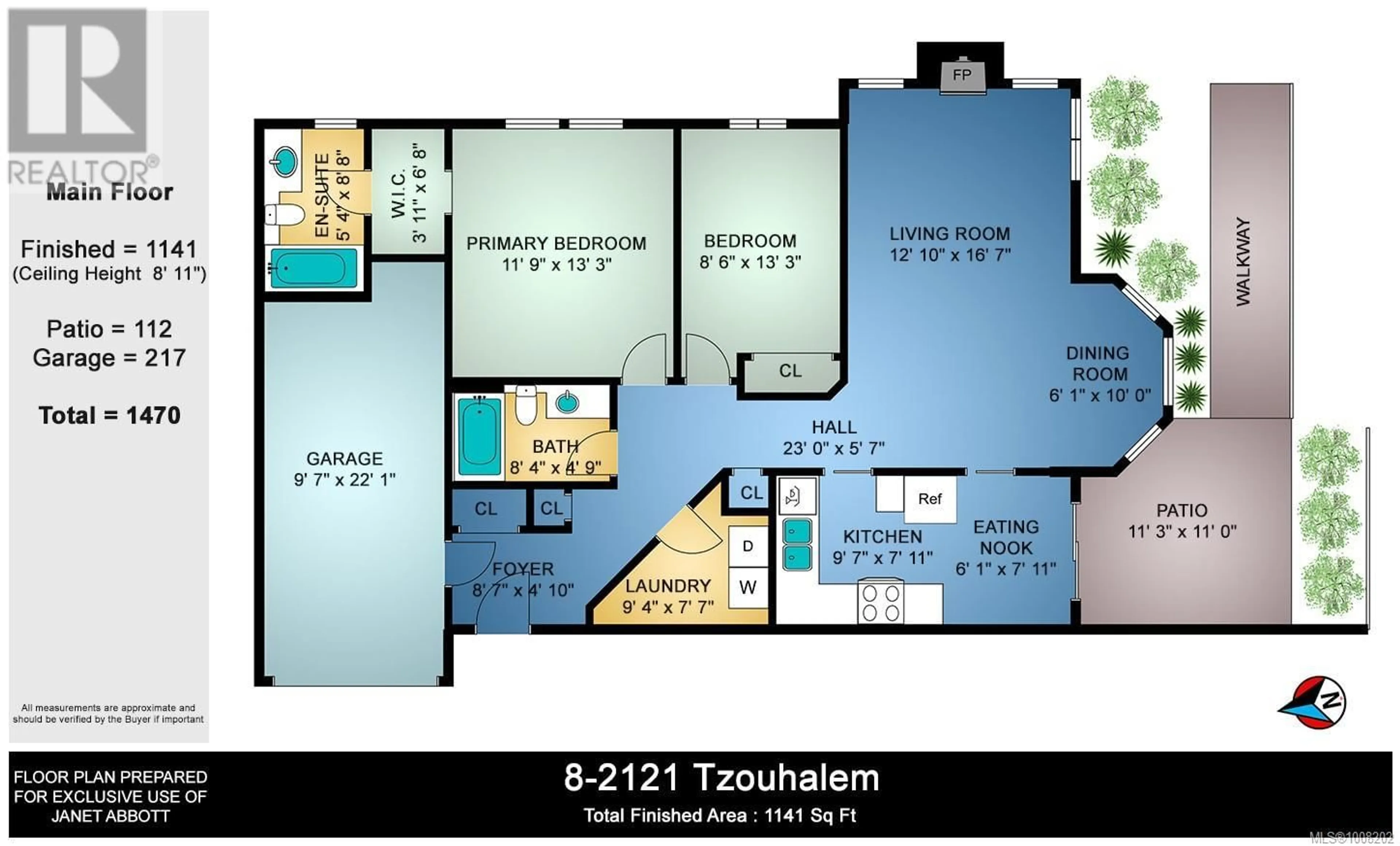Floor plan for 8 - 2121 TZOUHALEM ROAD, Duncan British Columbia V9L5J5
