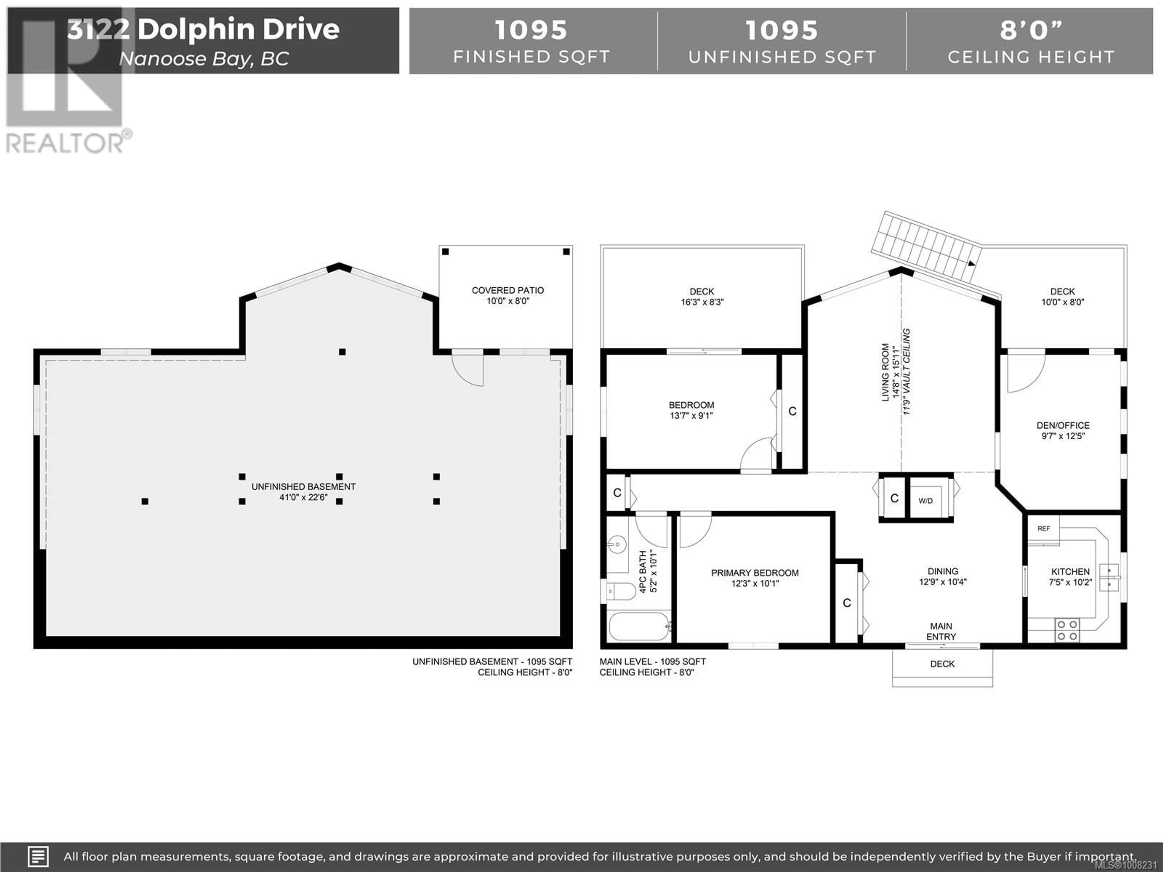 Floor plan for 3122 DOLPHIN DRIVE NORTHWEST, Nanoose Bay British Columbia V9P9J2