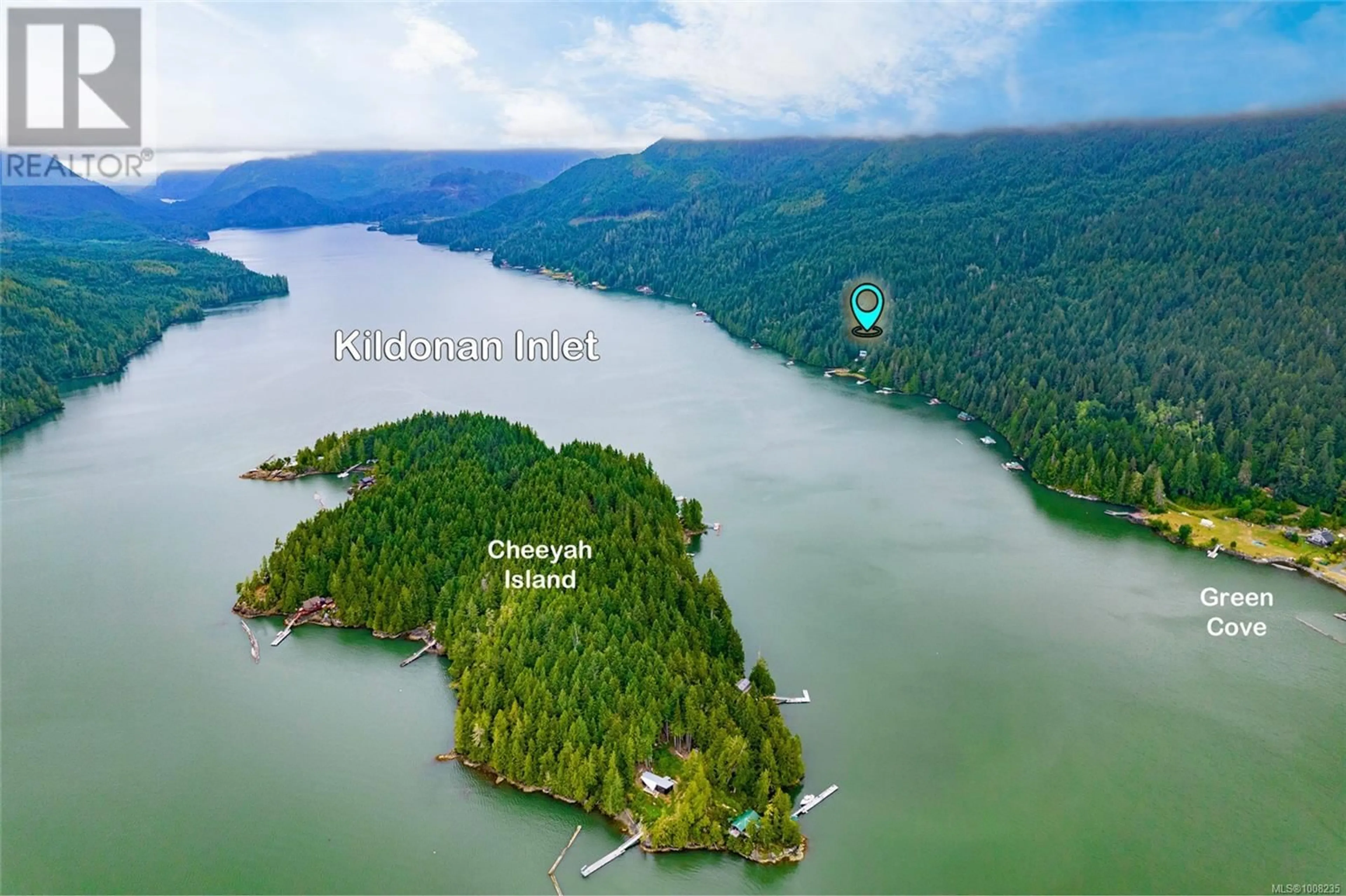 A pic from outside/outdoor area/front of a property/back of a property/a pic from drone, water/lake/river/ocean view for 1 SEEKAH LANDING, Port Alberni British Columbia V0R1B0