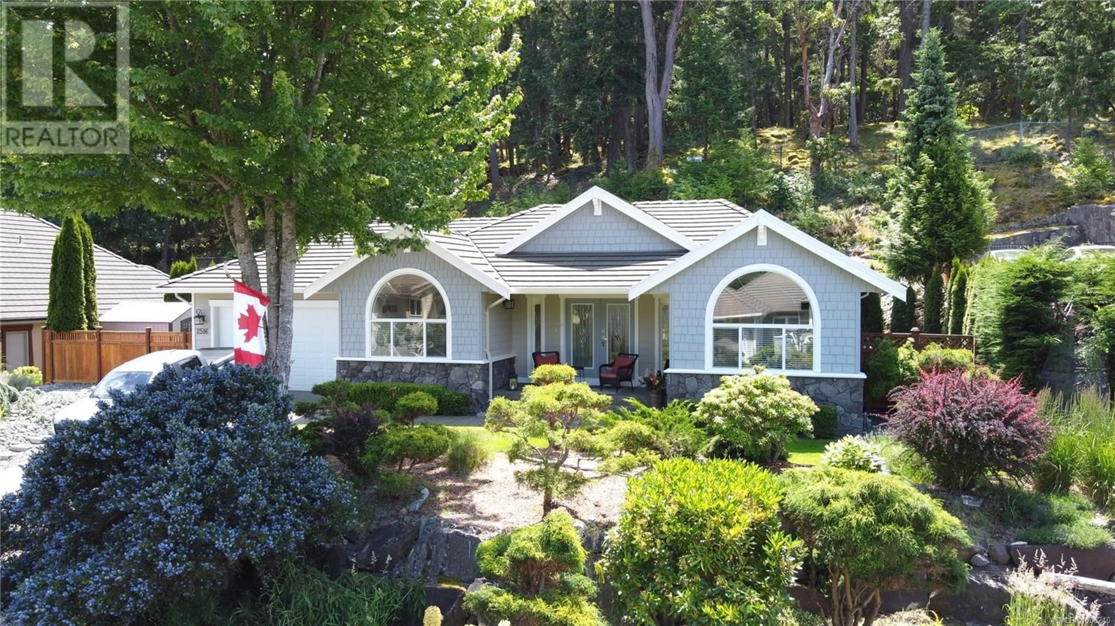 Home with vinyl exterior material, street for 2516 ANDOVER ROAD, Nanoose Bay British Columbia V9P9K5
