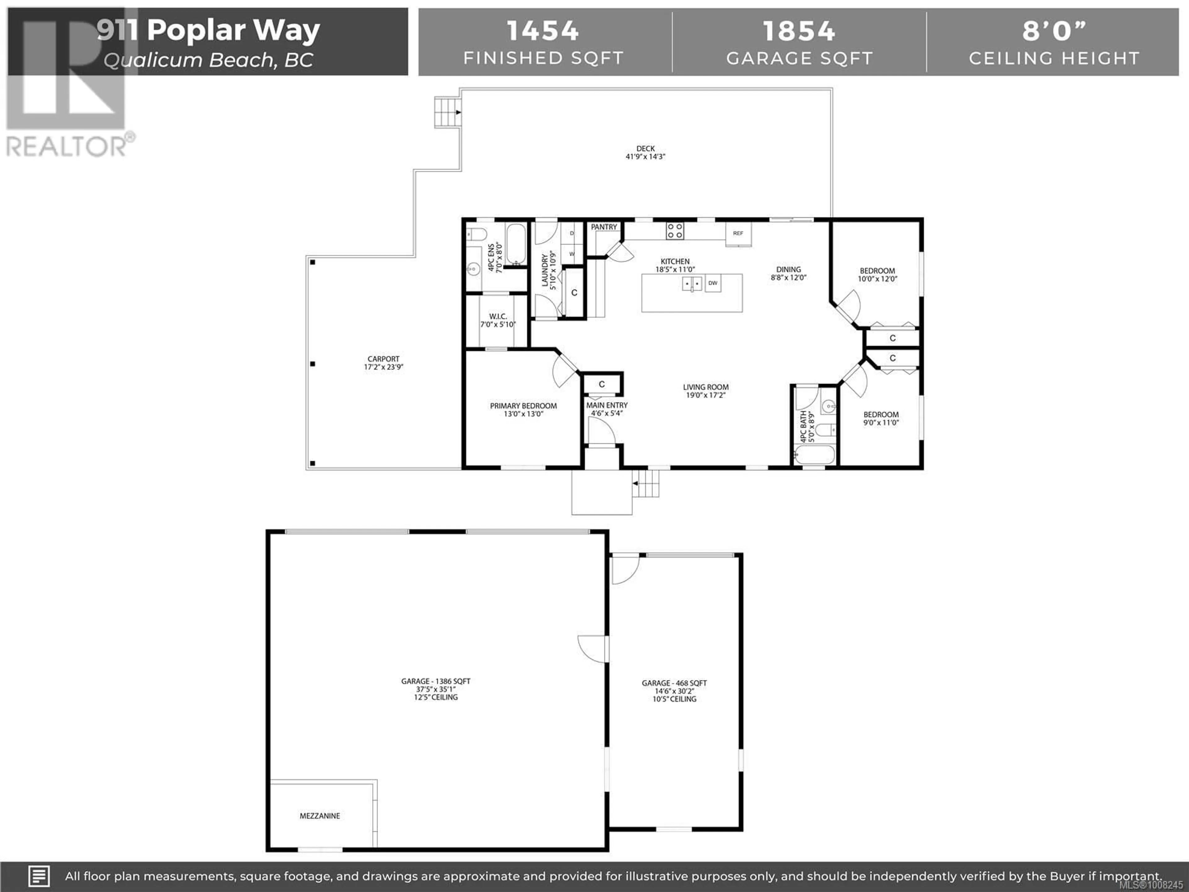 Floor plan for 911 POPLAR WAY, Hilliers British Columbia V9K1V8