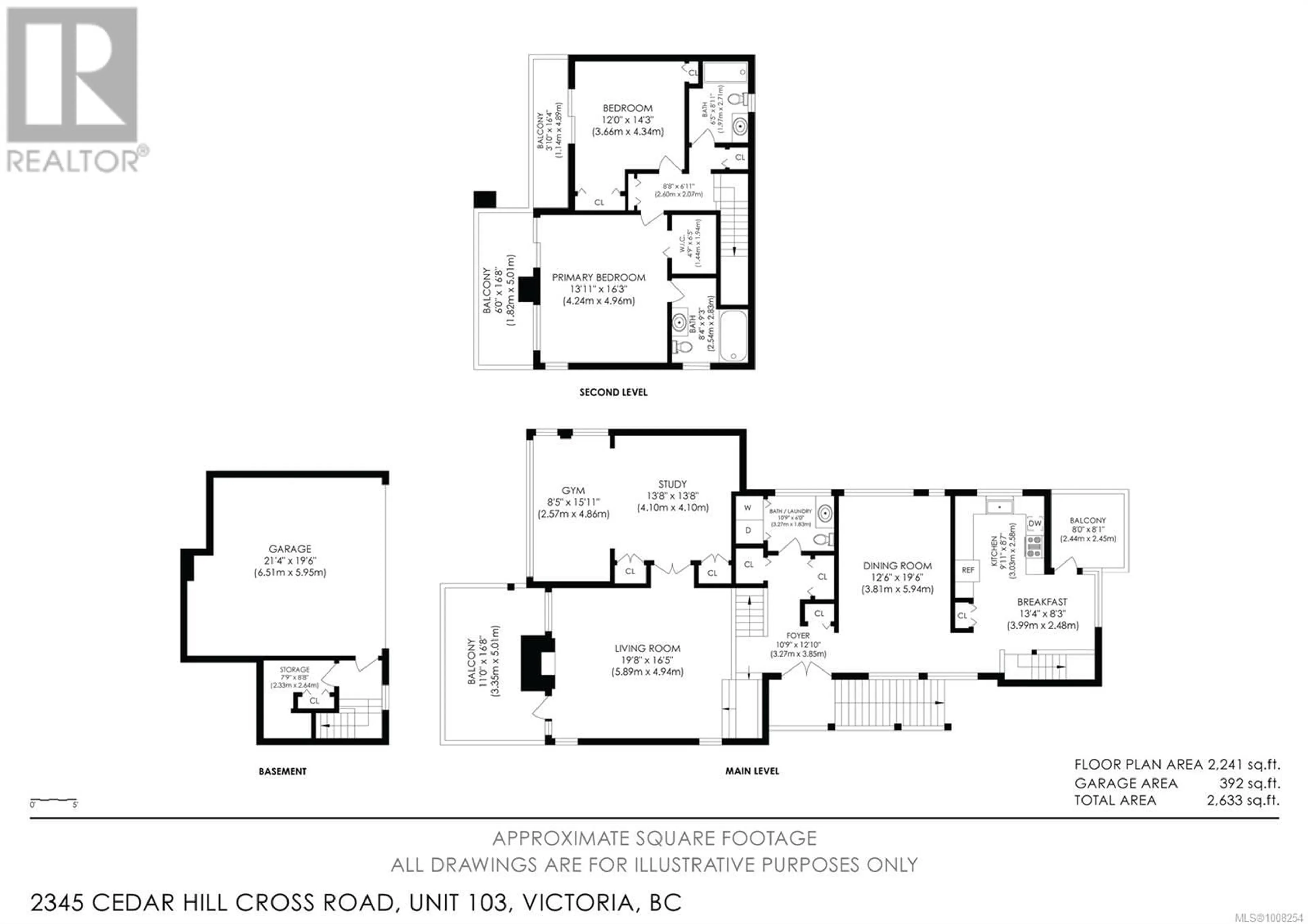 Floor plan for 103 - 2345 CEDAR HILL CROSS ROAD, Oak Bay British Columbia V8P5M8