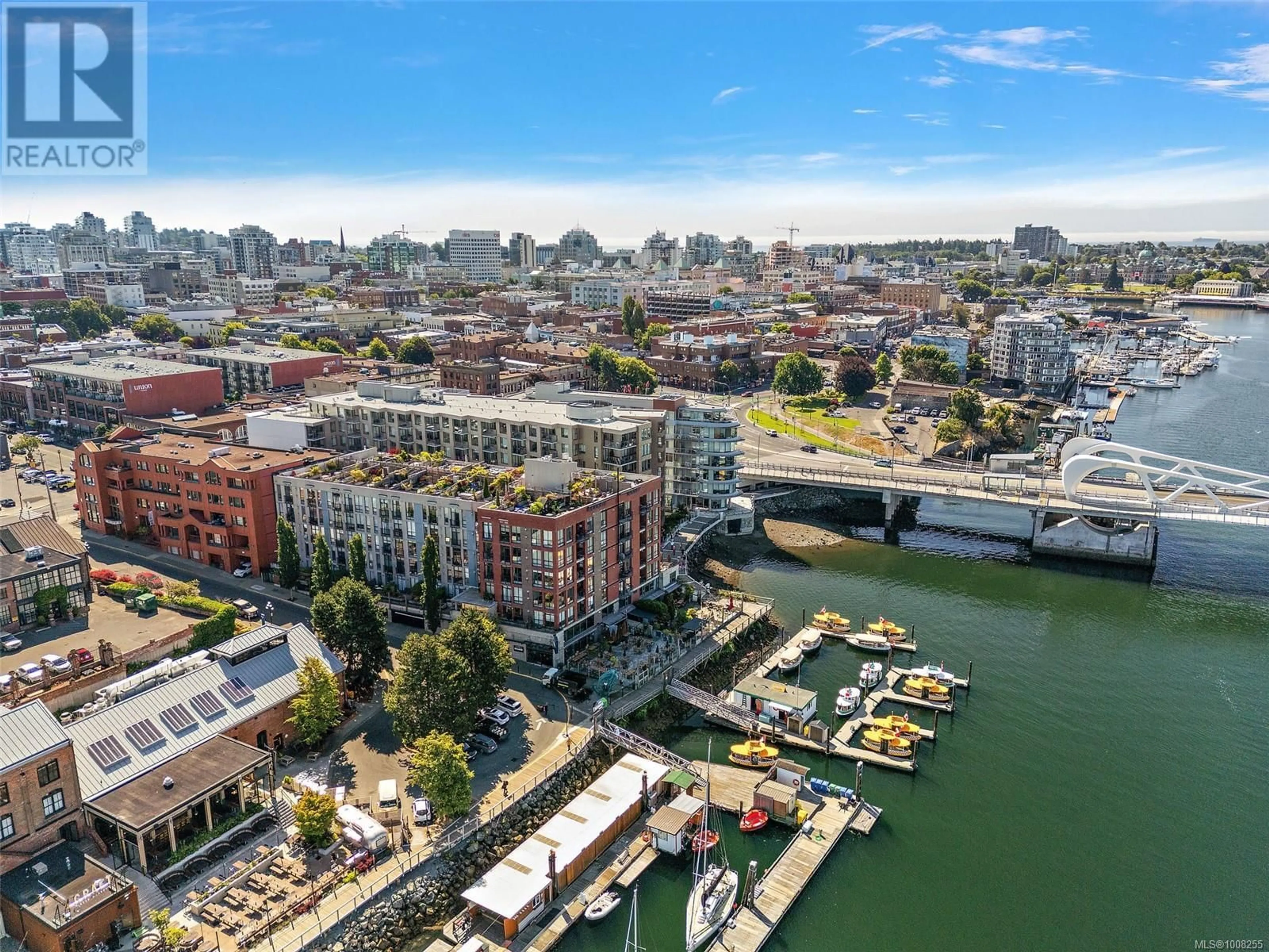 A pic from outside/outdoor area/front of a property/back of a property/a pic from drone, water/lake/river/ocean view for 212 - 409 SWIFT STREET, Victoria British Columbia V8W1S2