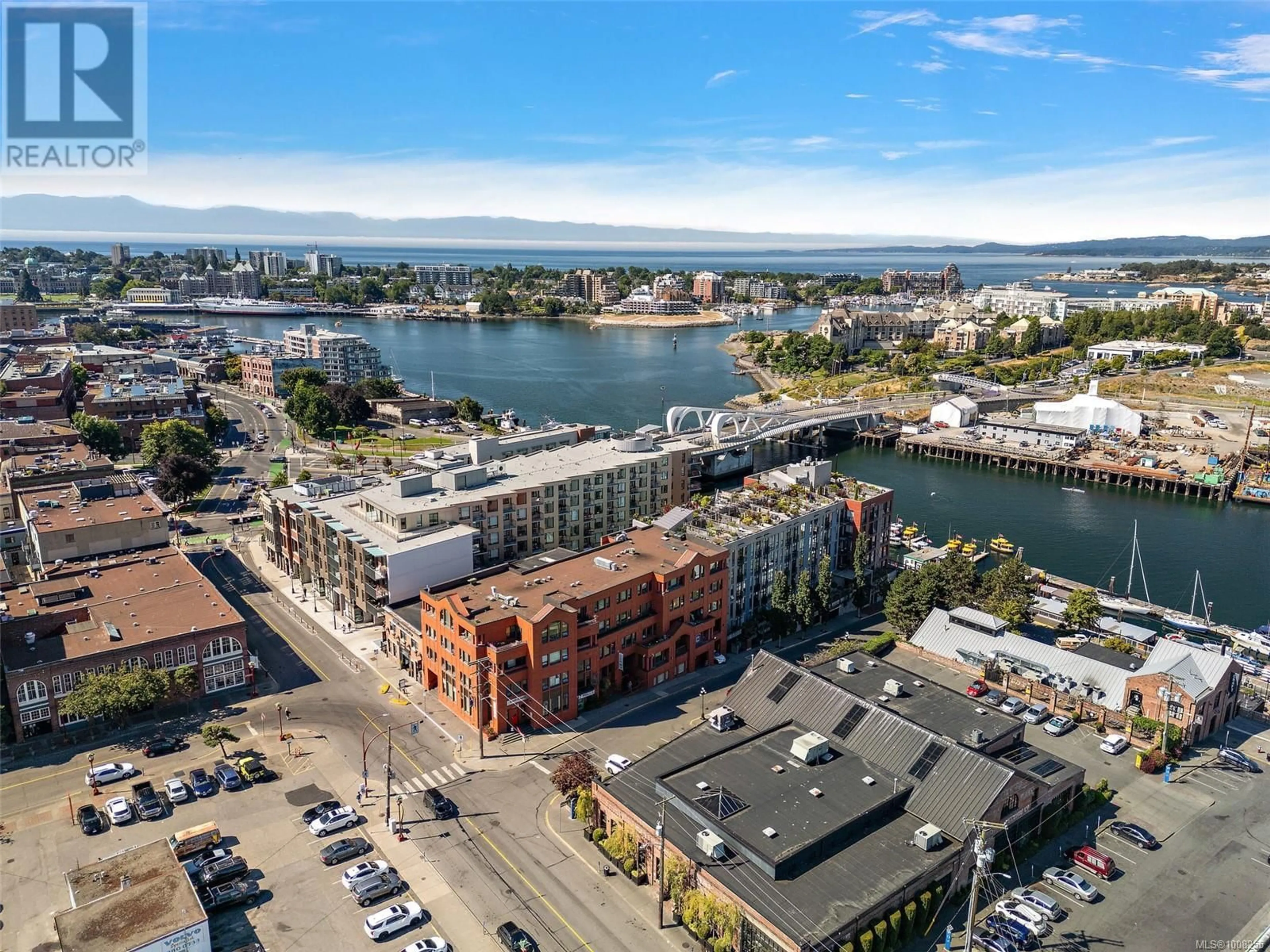 A pic from outside/outdoor area/front of a property/back of a property/a pic from drone, water/lake/river/ocean view for 212 - 409 SWIFT STREET, Victoria British Columbia V8W1S2