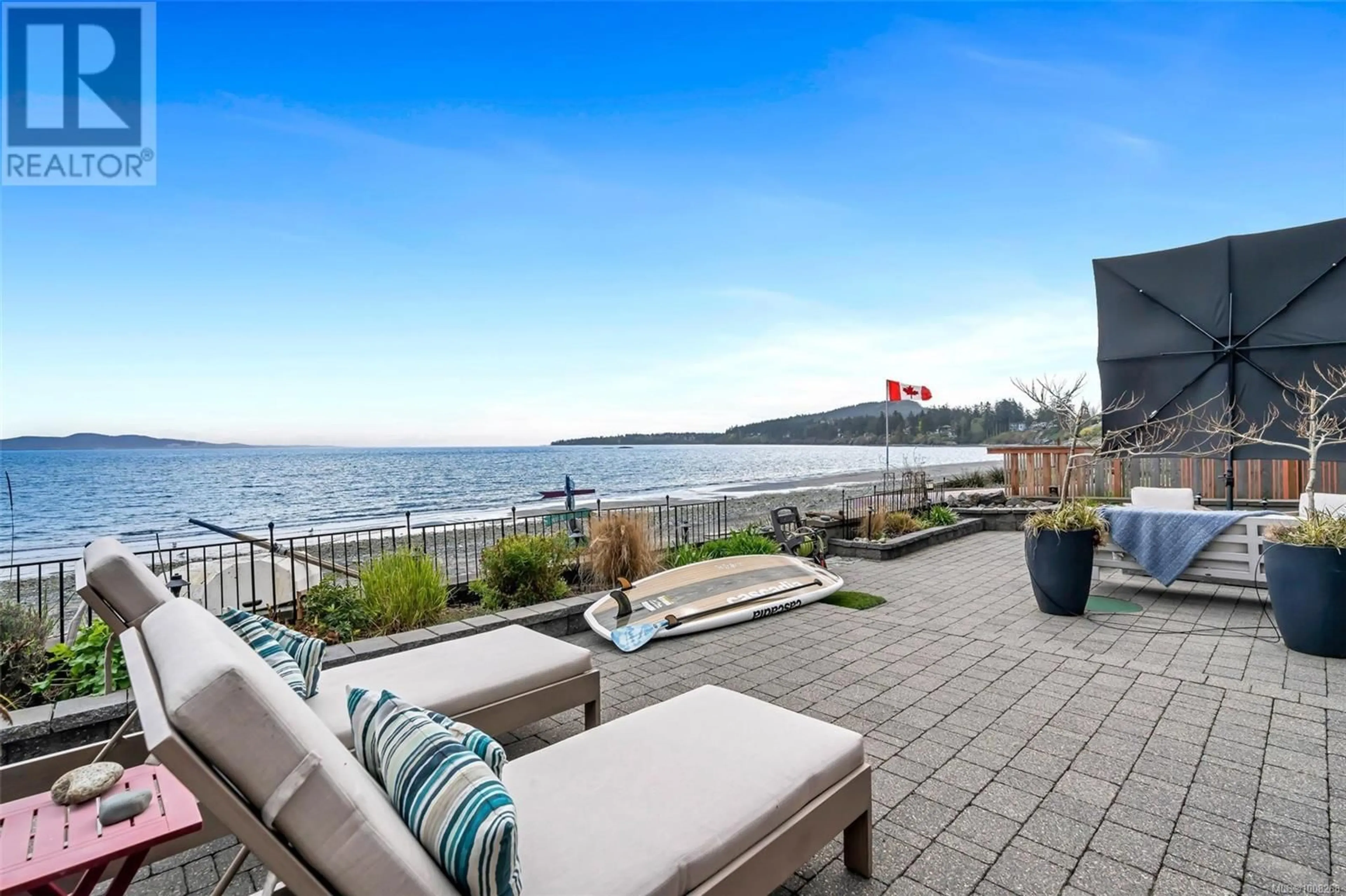 Patio, water/lake/river/ocean view for 5073 CORDOVA BAY ROAD, Saanich British Columbia V8Y2K1