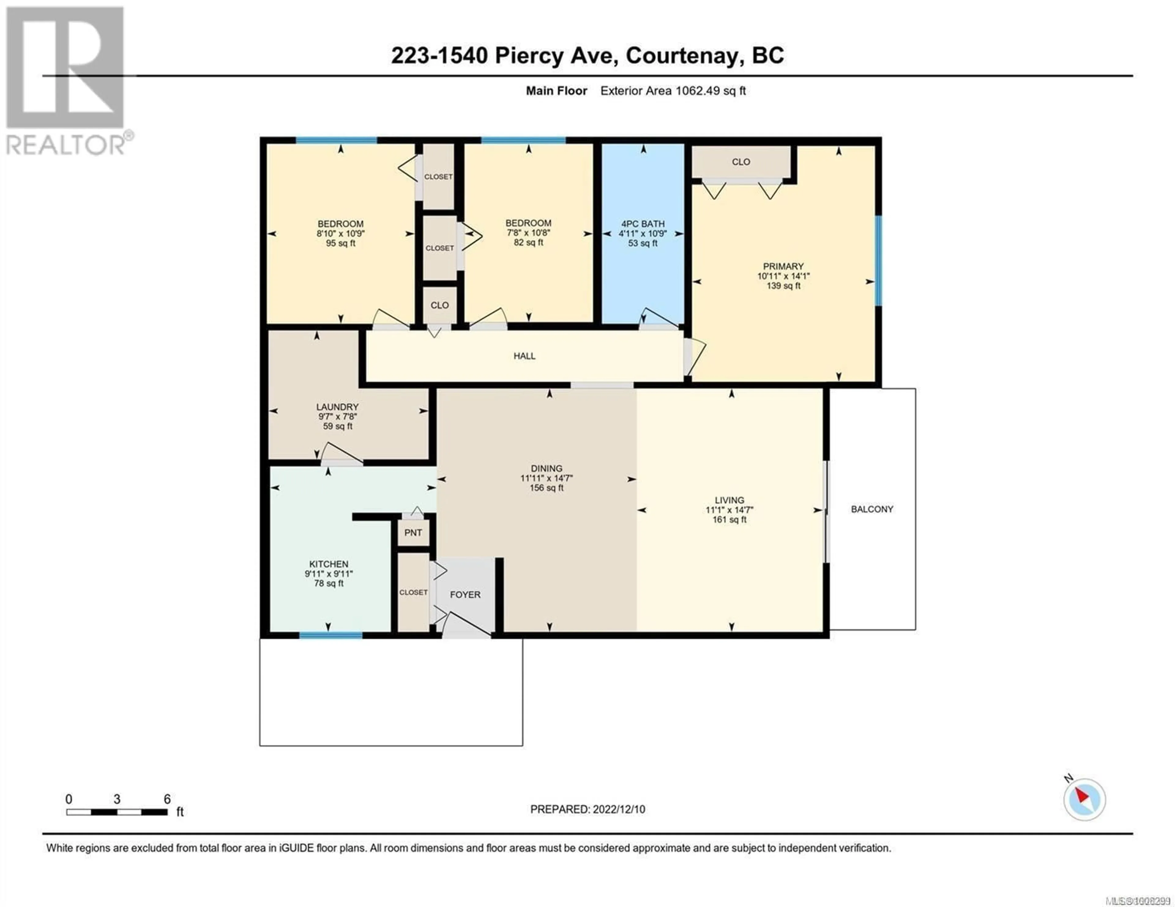 Floor plan for 223 - 1540 PIERCY AVENUE, Courtenay British Columbia V9N3E9