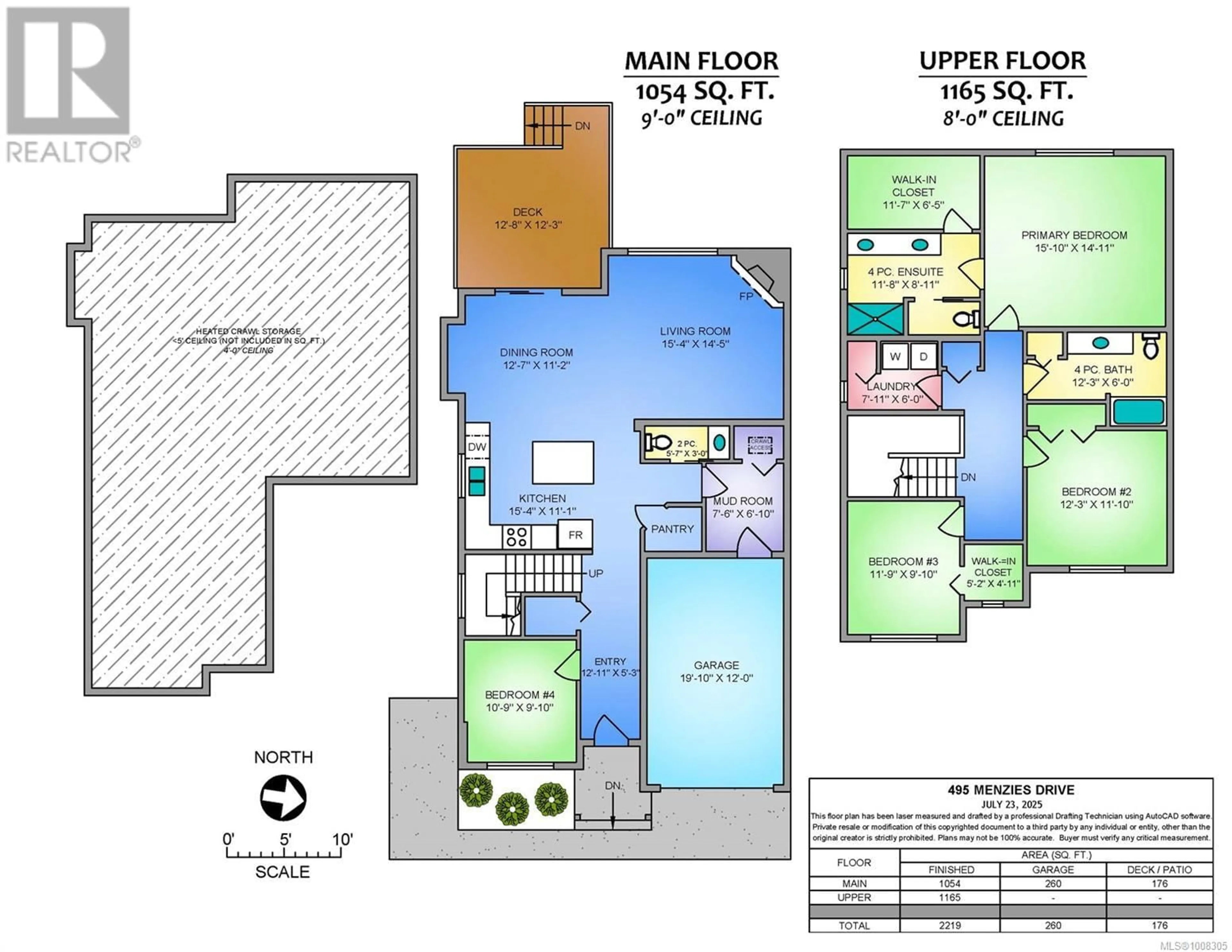 Floor plan for 495 MENZIES RIDGE DRIVE, Nanaimo British Columbia V9R0C4