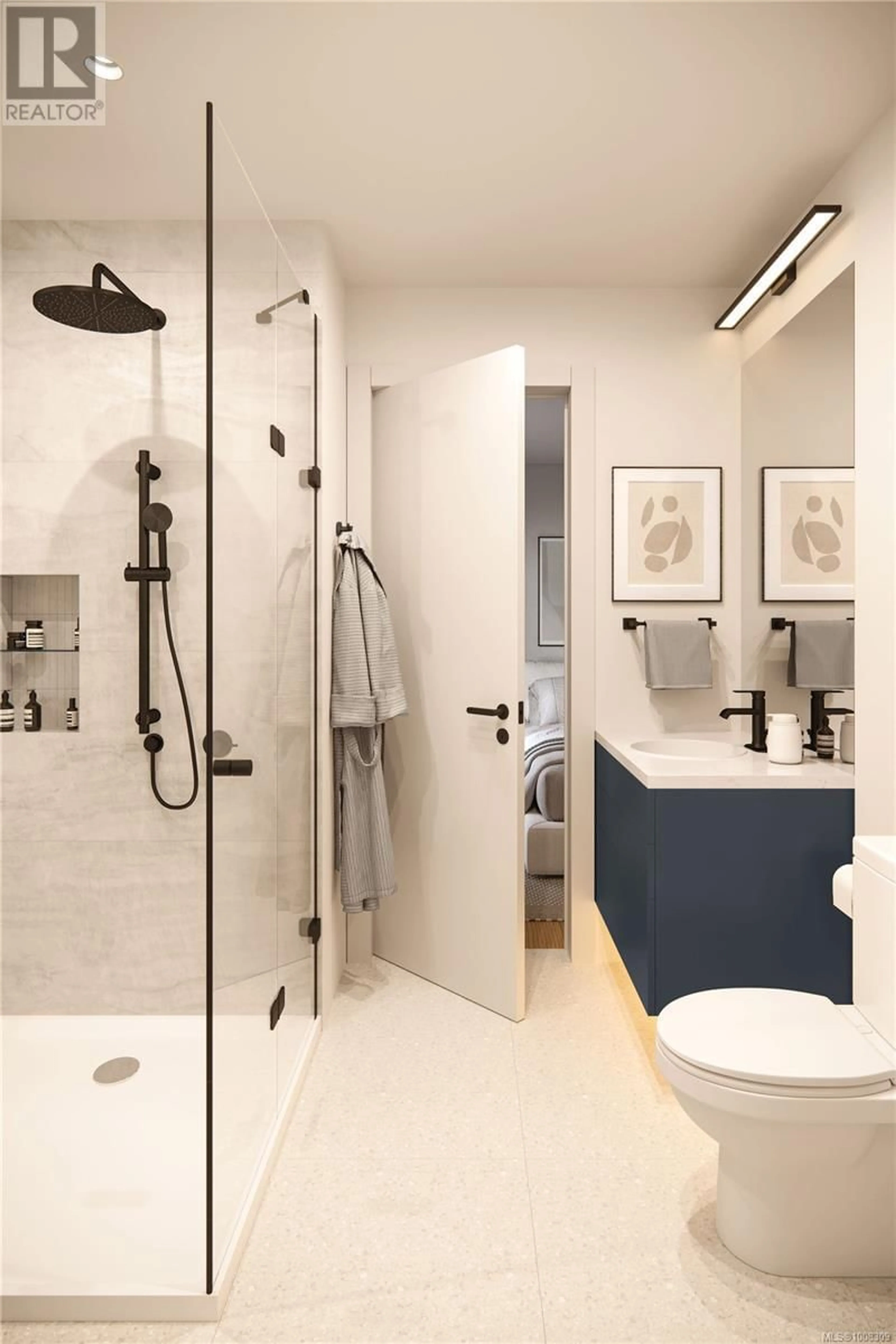 Contemporary bathroom, ceramic/tile floor for W1 - 907 REDFERN ROAD WEST, Victoria British Columbia V8S4H8