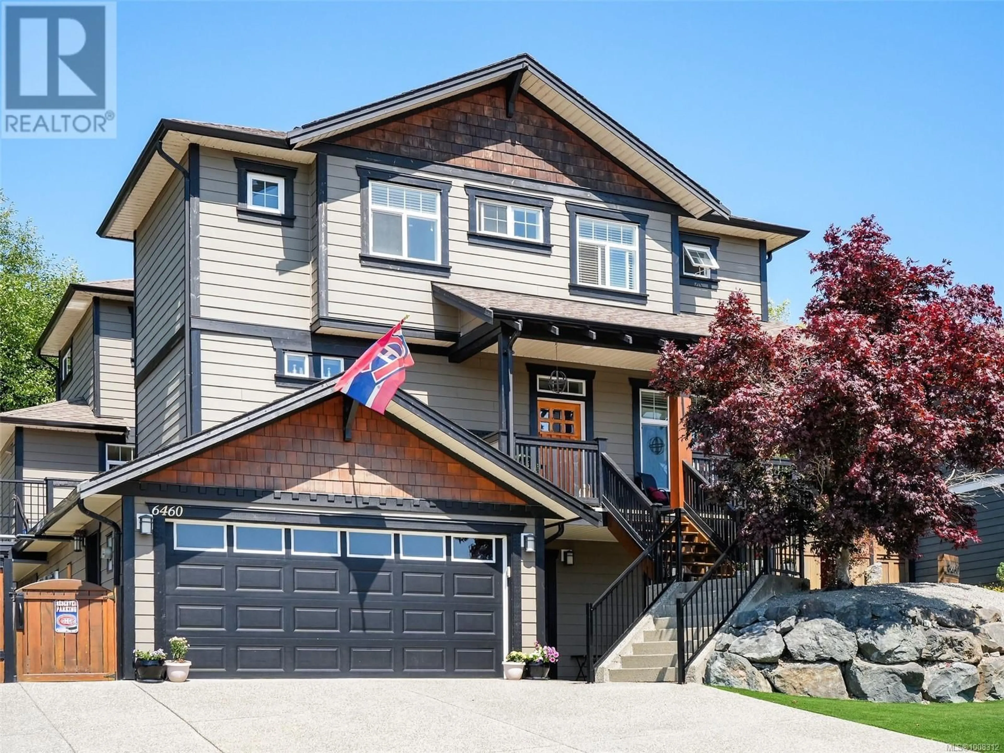 Home with vinyl exterior material, street for 6460 WILLOWPARK WAY, Sooke British Columbia V9Z1J9