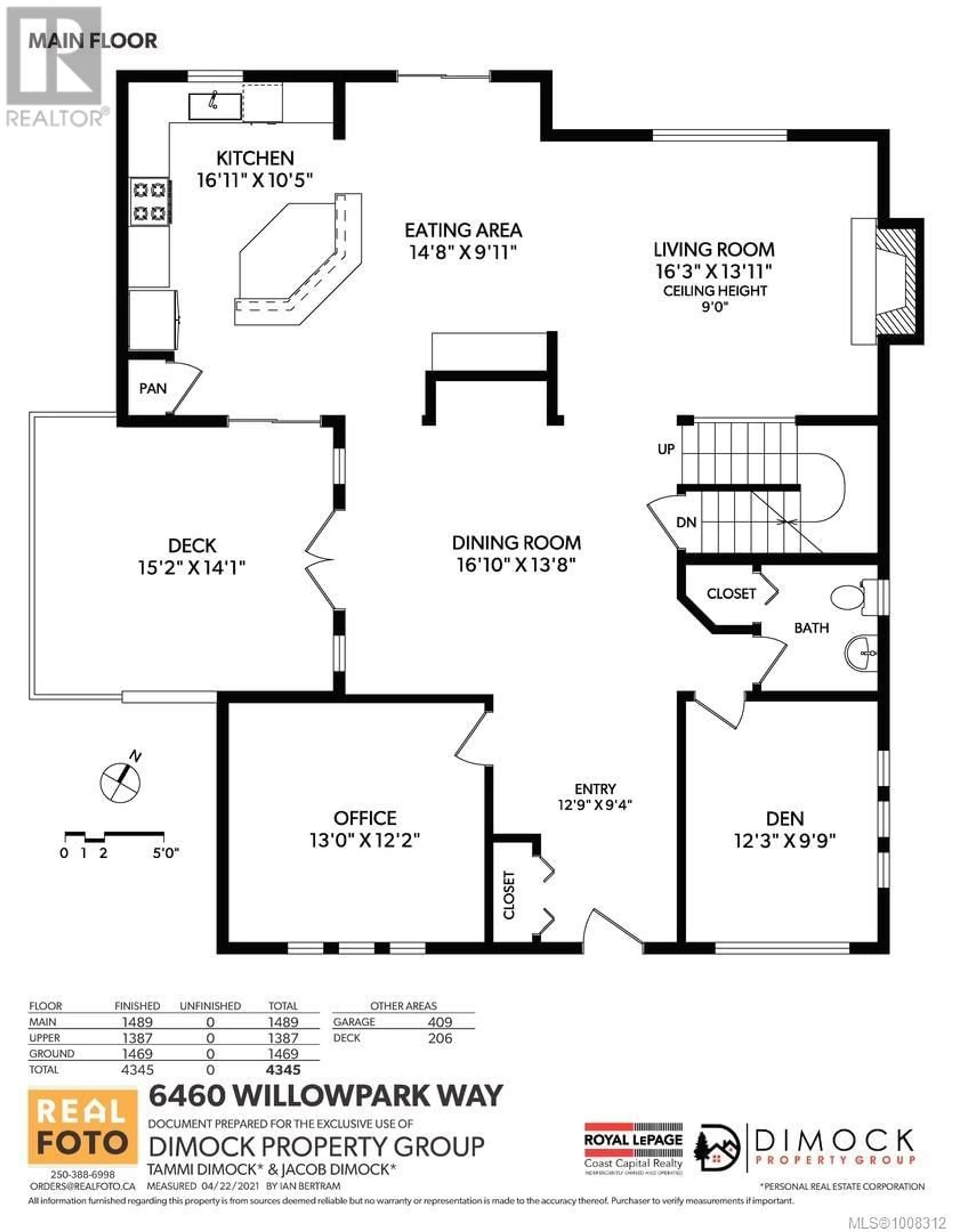 Floor plan for 6460 WILLOWPARK WAY, Sooke British Columbia V9Z1J9