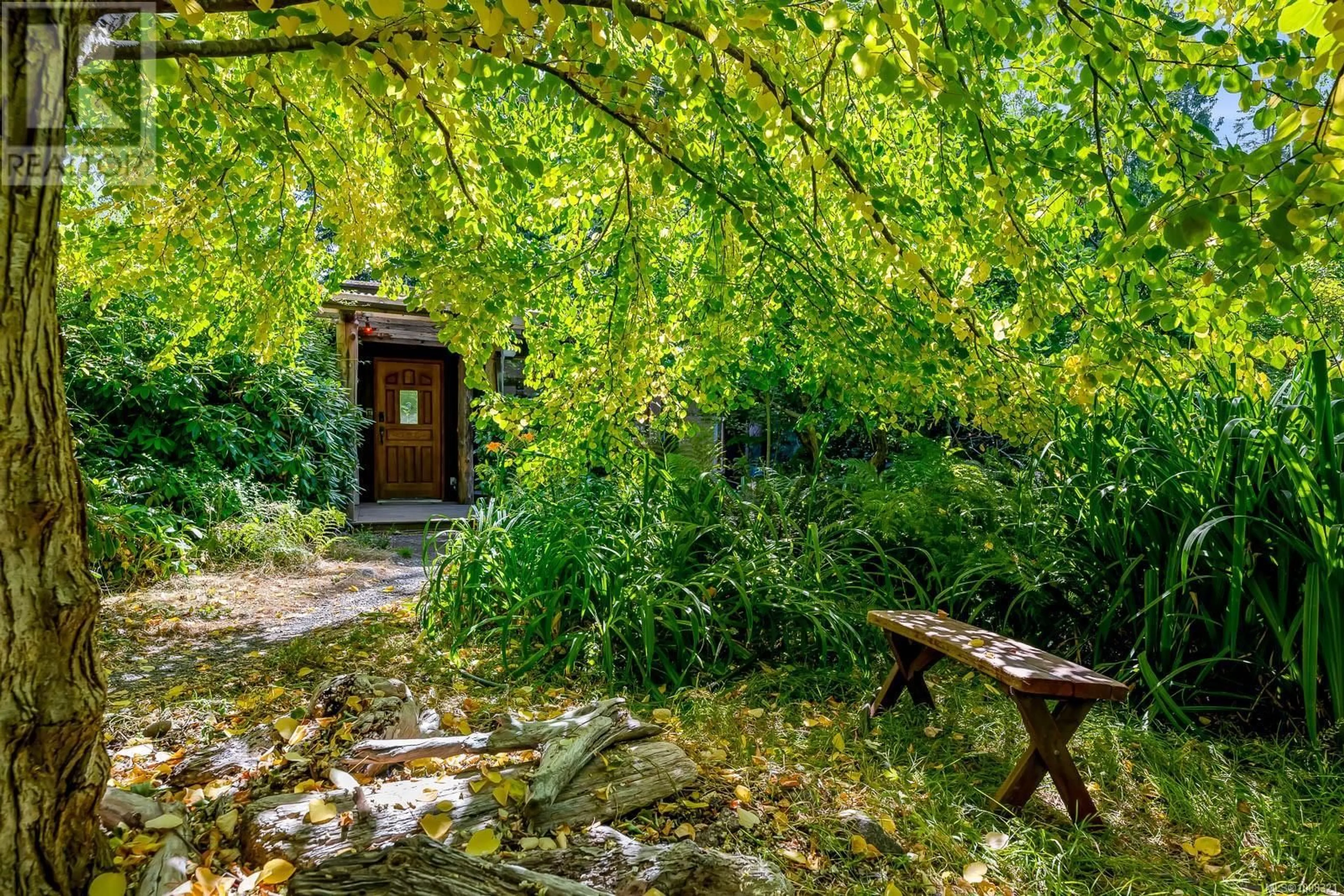 Patio, forest/trees view for 7735 CENTRAL ROAD, Hornby Island British Columbia V0R1Z0
