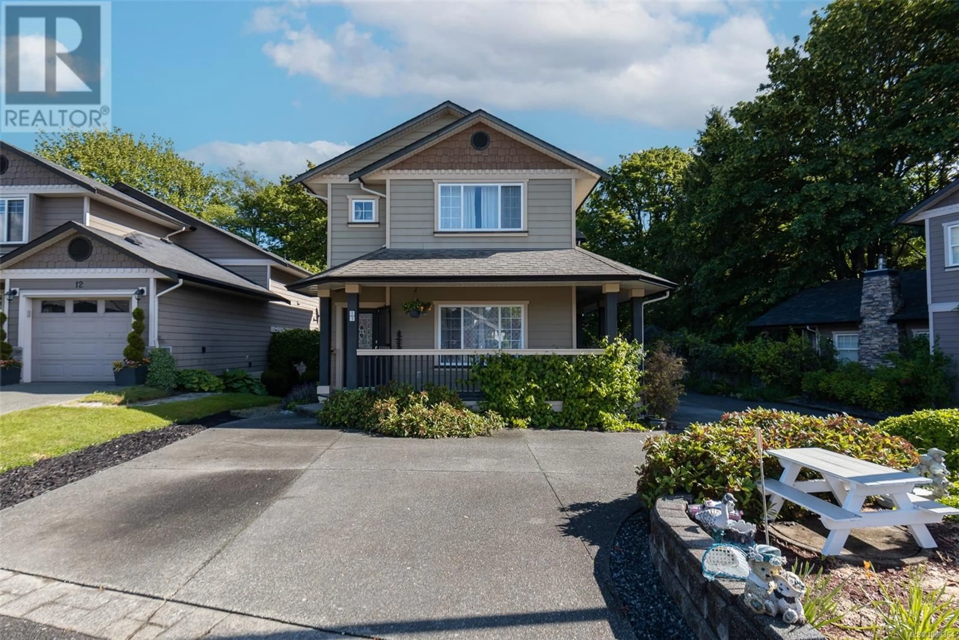 A pic from outside/outdoor area/front of a property/back of a property/a pic from drone, street for 13 - 3085 SHERMAN ROAD, Duncan British Columbia V9L2C1