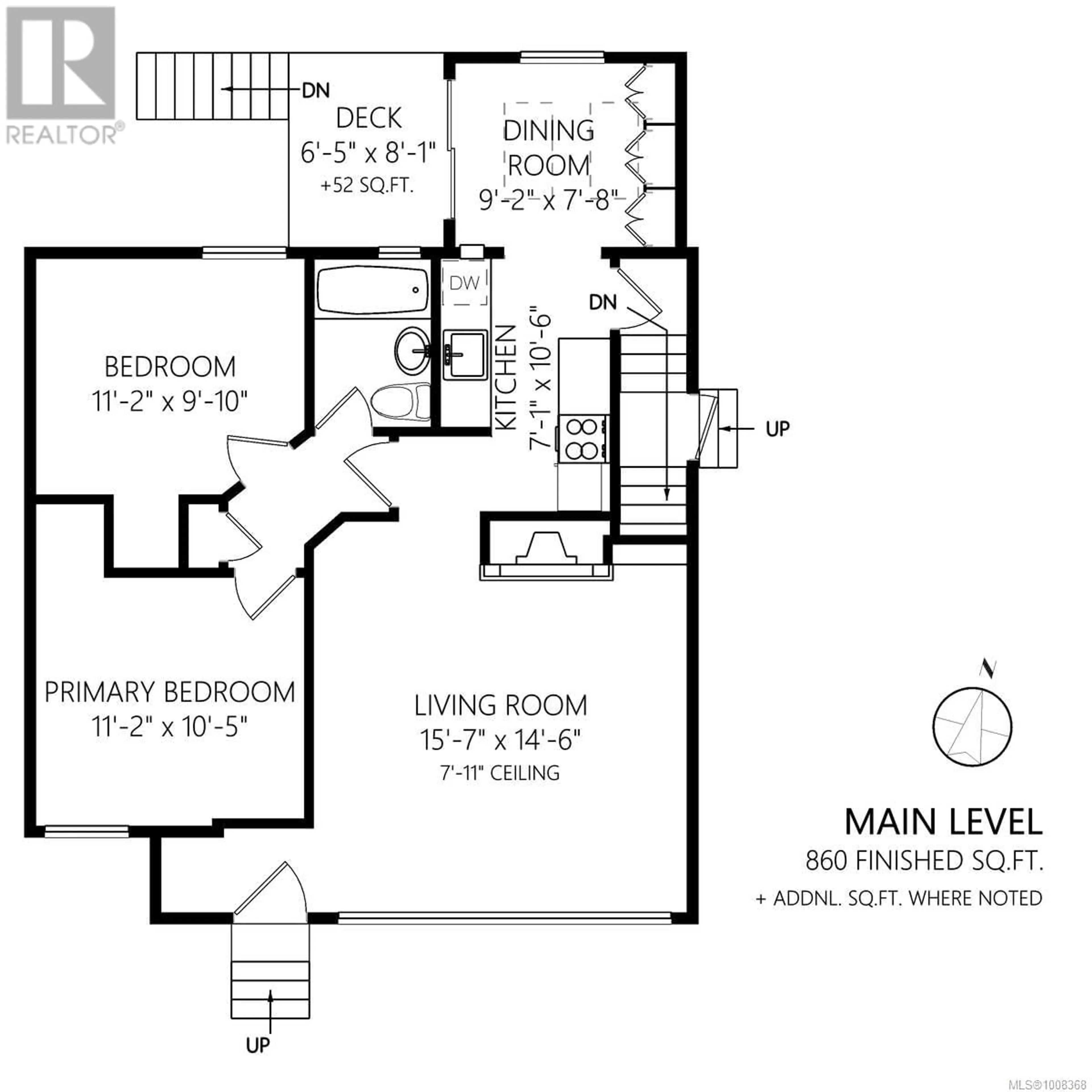 Floor plan for 848 REED STREET, Victoria British Columbia V8X2P2