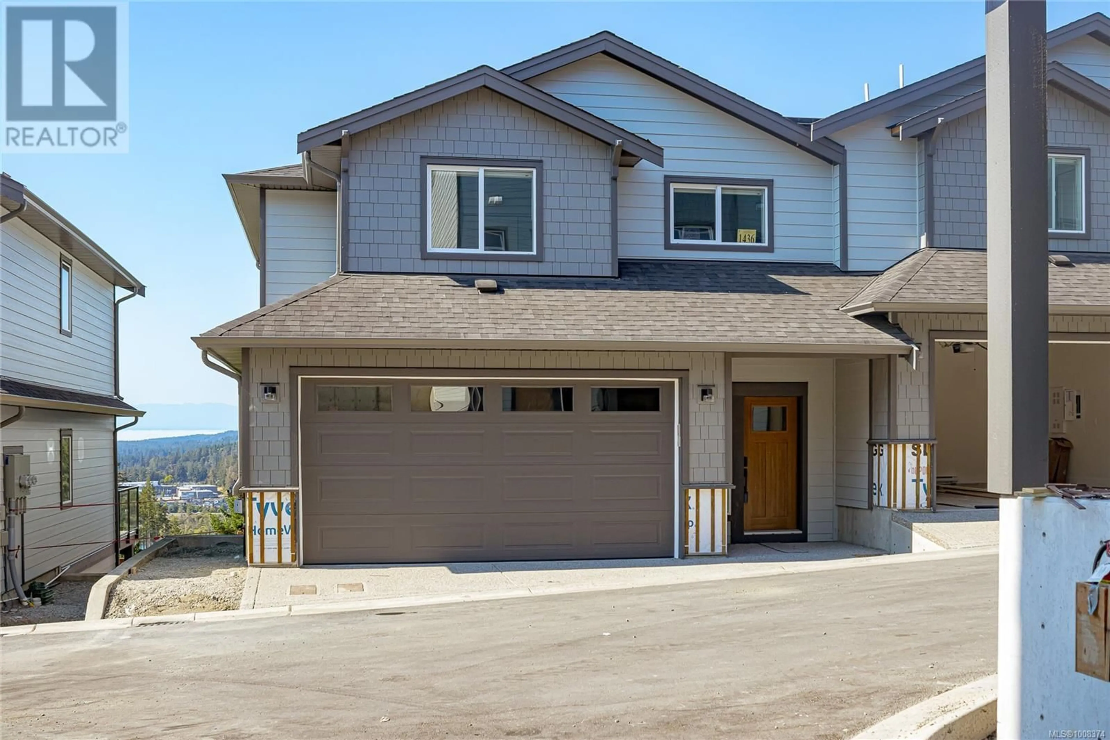 Home with vinyl exterior material, street for 1442 DOLOMITE RIDGE, Langford British Columbia V0V0V0