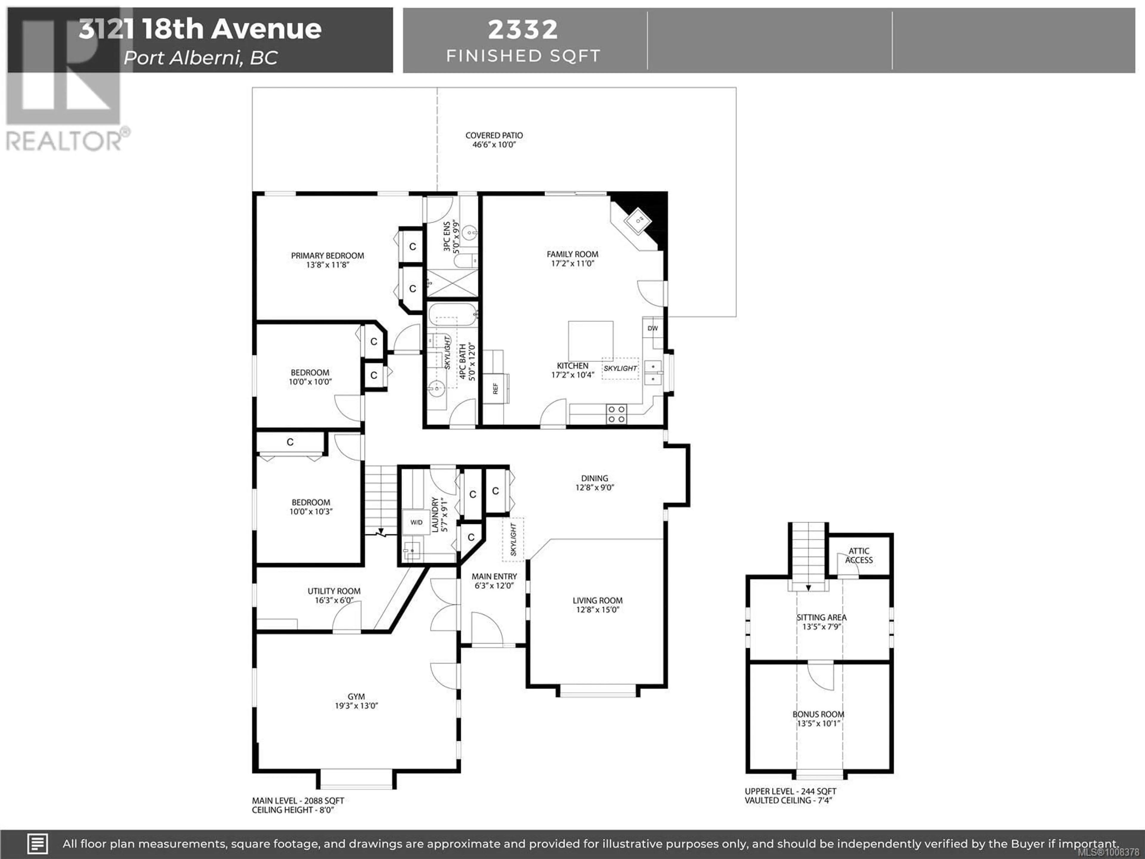 Floor plan for 3121 18TH AVENUE, Port Alberni British Columbia V9Y5G6