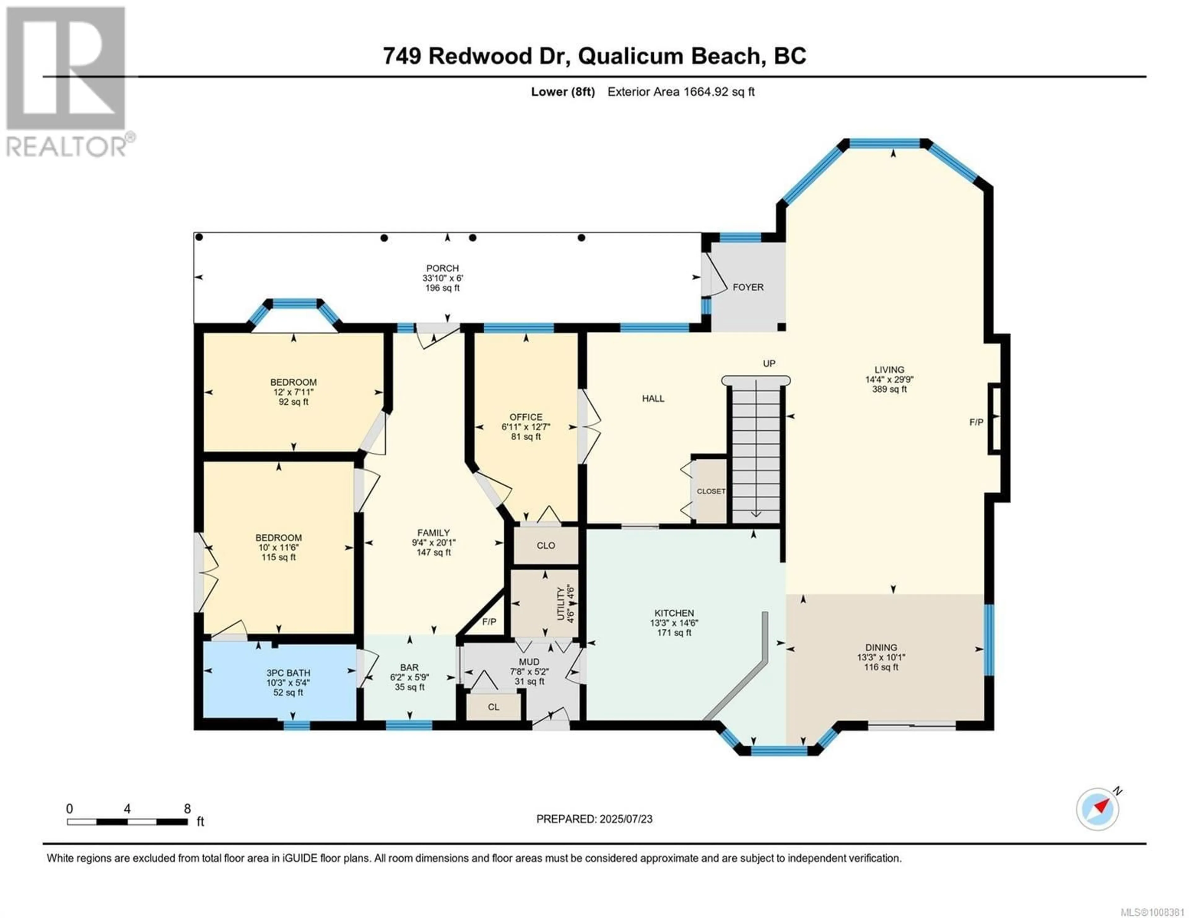 Floor plan for 749 REDWOOD DRIVE, Qualicum Beach British Columbia V9K2J2