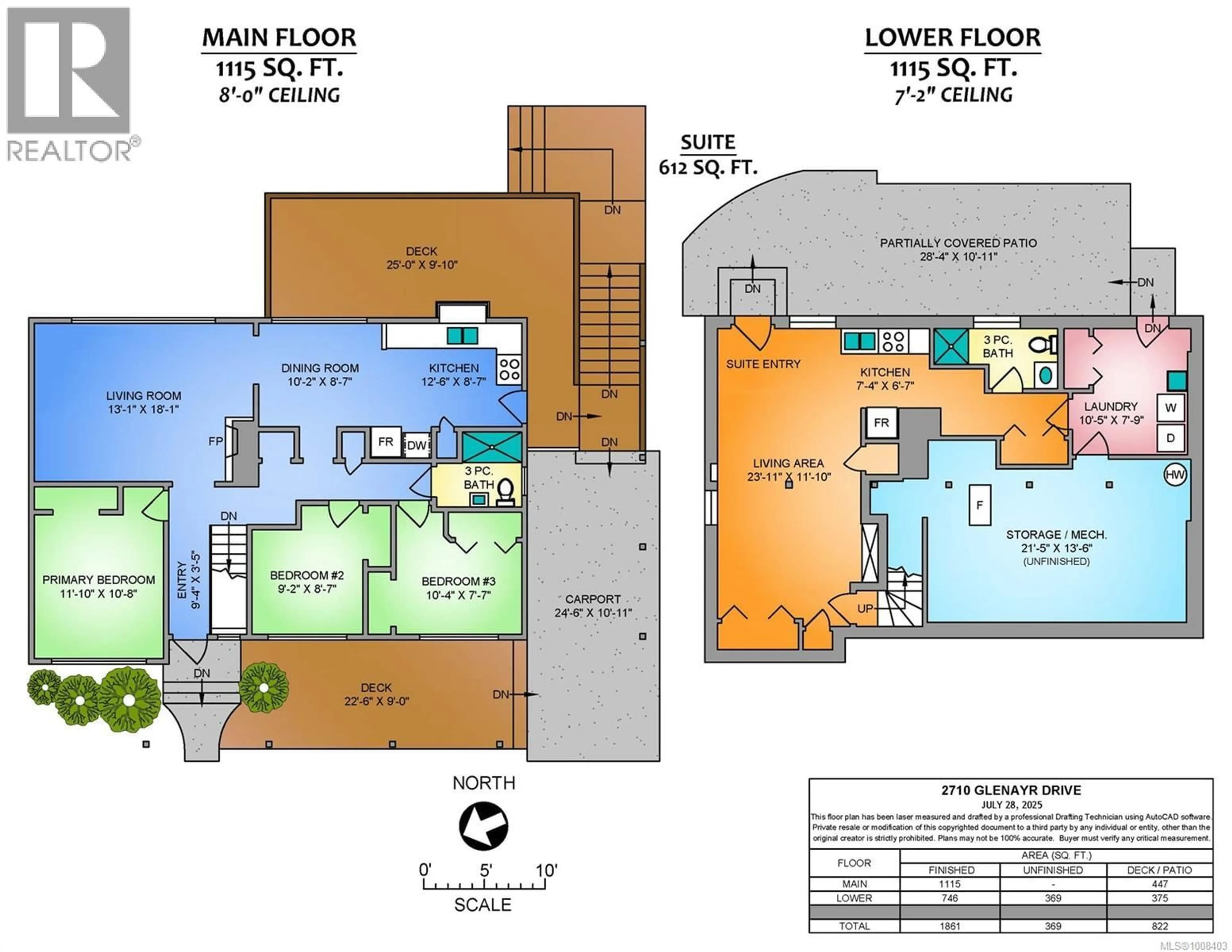 Floor plan for 2710 GLENAYR DRIVE, Nanaimo British Columbia V9S3S4