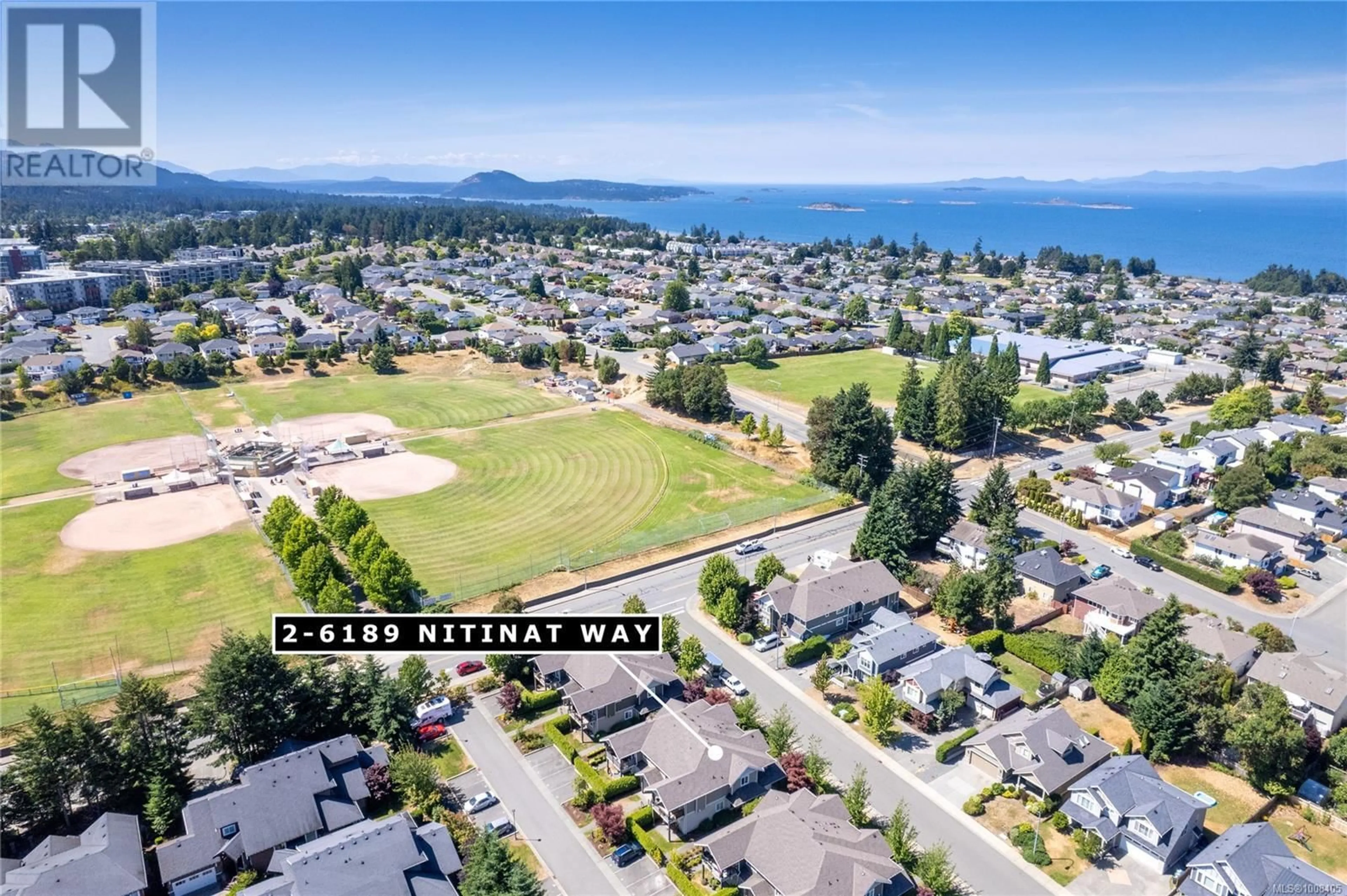 A pic from outside/outdoor area/front of a property/back of a property/a pic from drone, water/lake/river/ocean view for 2 - 6189 NITINAT WAY, Nanaimo British Columbia V9V0A9