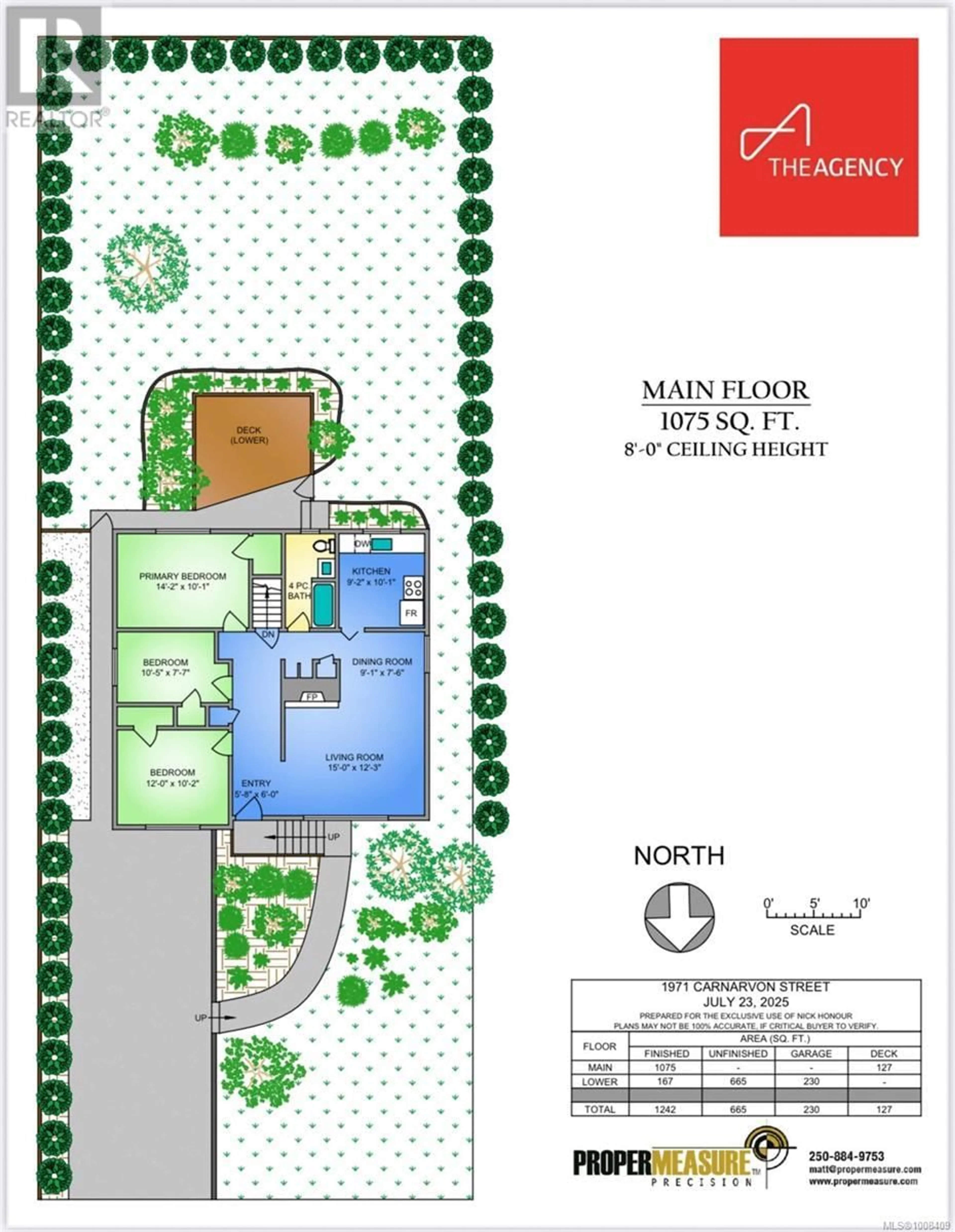 Floor plan for 1971 CARNARVON STREET, Saanich British Columbia V8R2T9