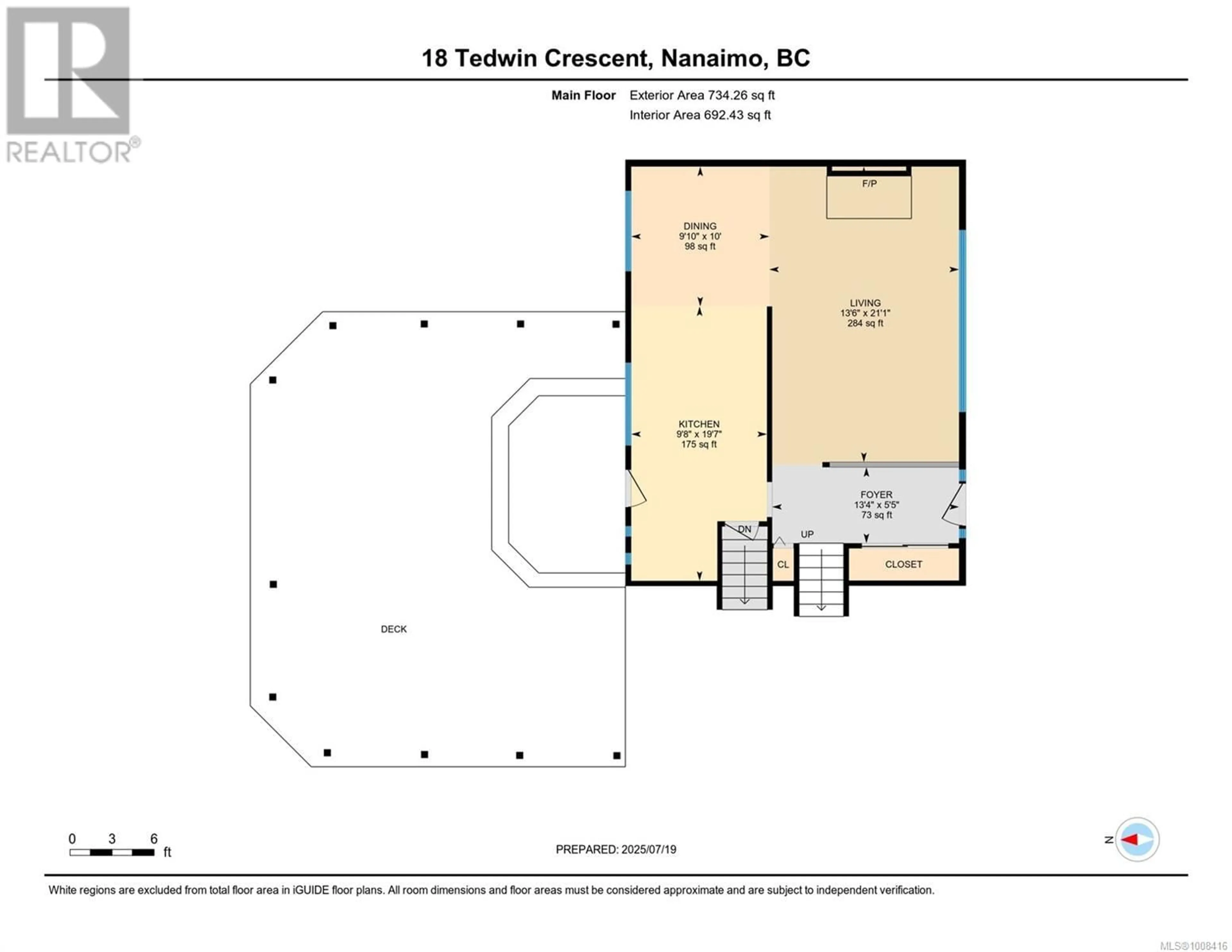 Floor plan for 18 TEDWIN CRESCENT, Nanaimo British Columbia V9X1C4