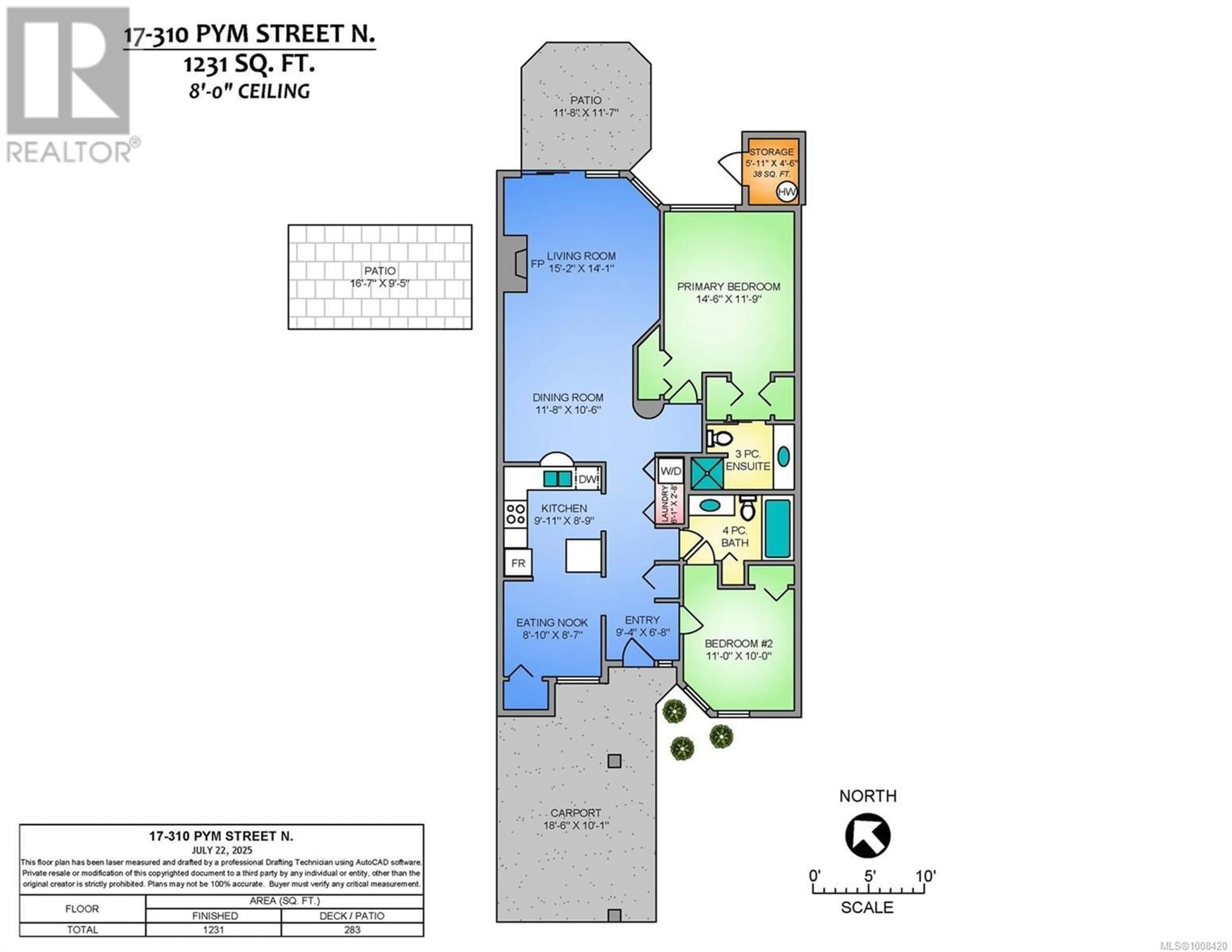 Floor plan for 17 - 310 PYM STREET NORTH, Parksville British Columbia V9P2P4