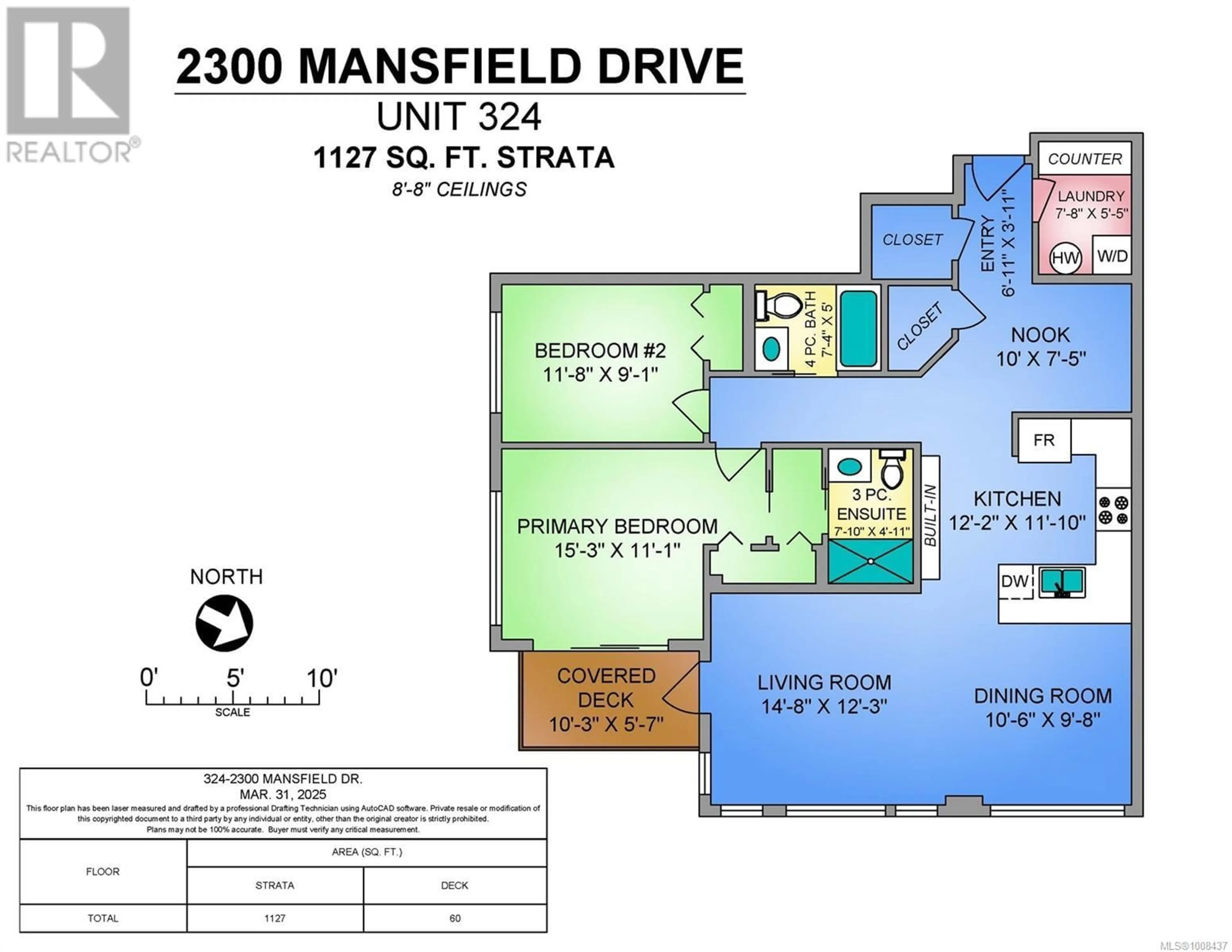 Floor plan for 324 - 2300 MANSFIELD DRIVE, Courtenay British Columbia V9N3L3