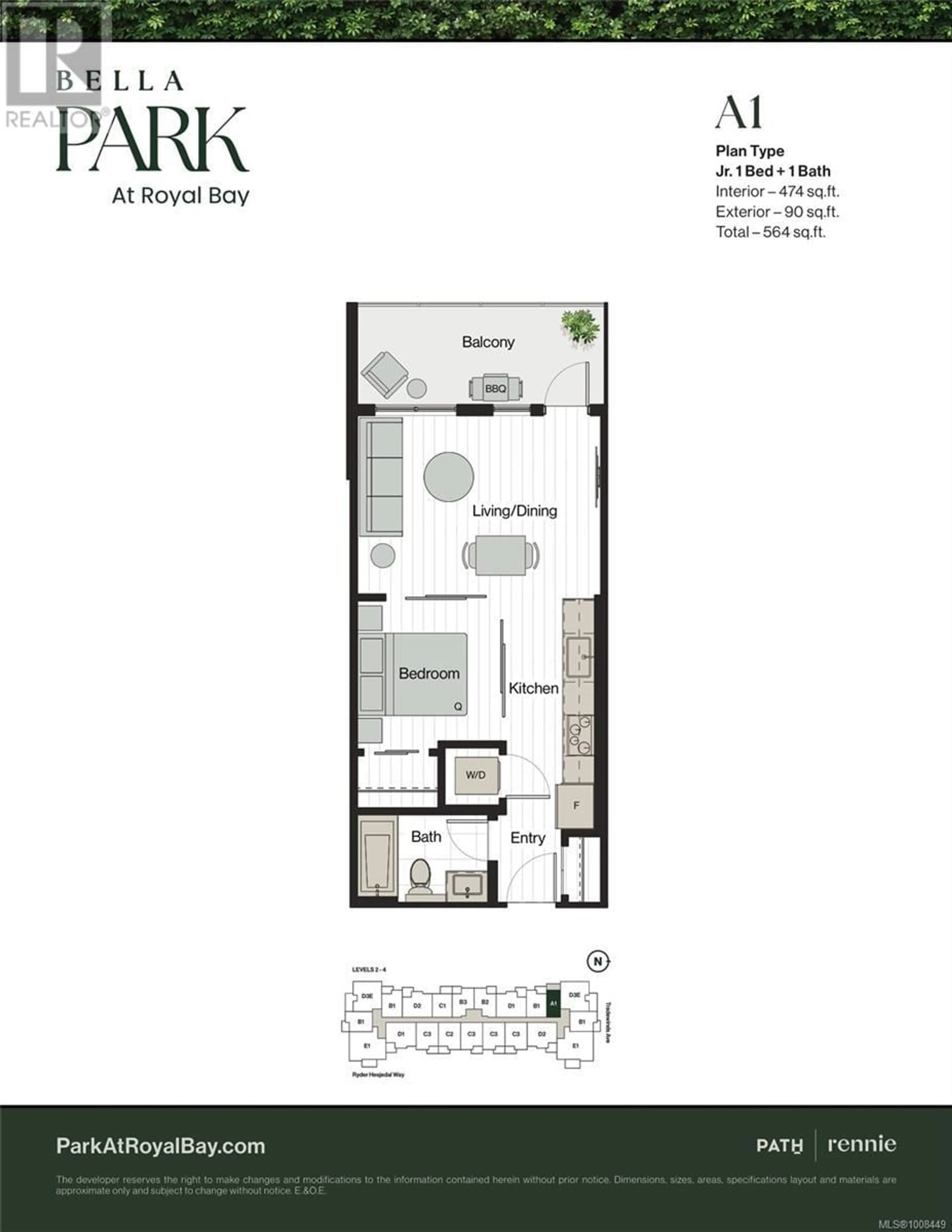 Floor plan for 402 - 3582 RYDER HESJEDAL WAY, Colwood British Columbia V9C0J6