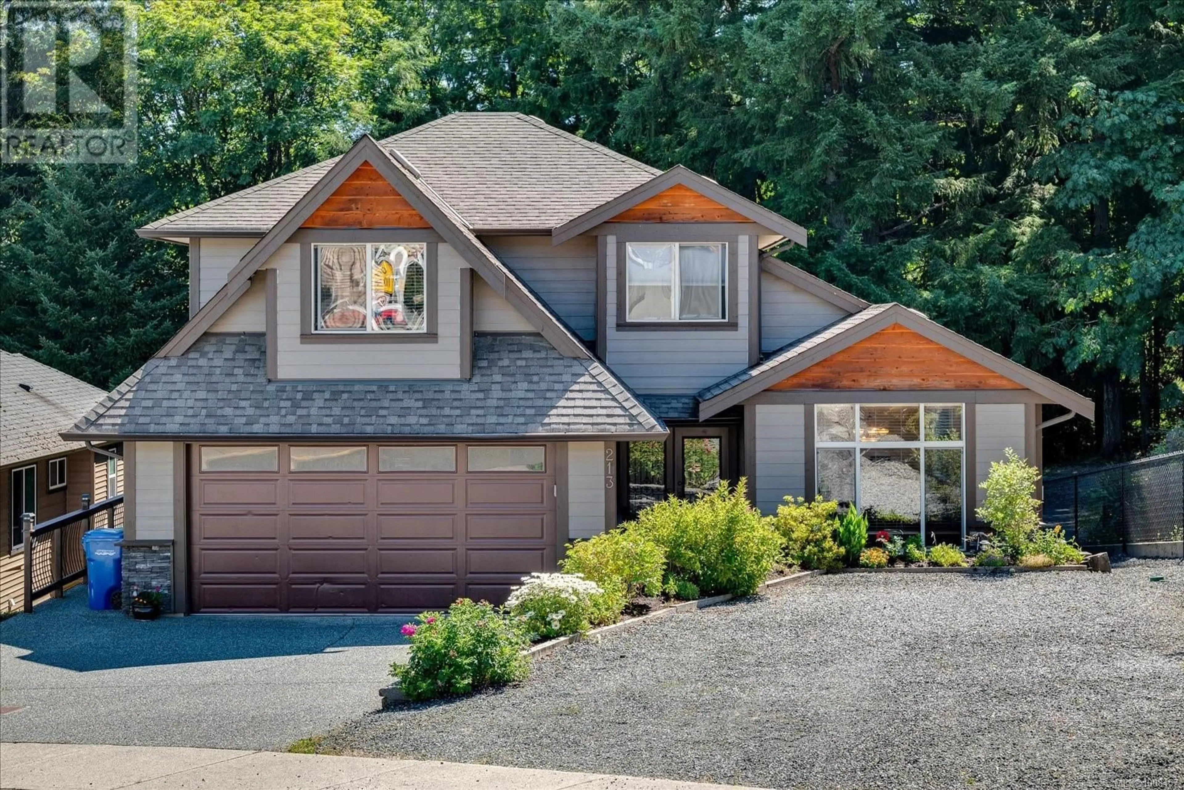 Home with brick exterior material, street for 213 SHILOH DRIVE, Nanaimo British Columbia V9R7C8