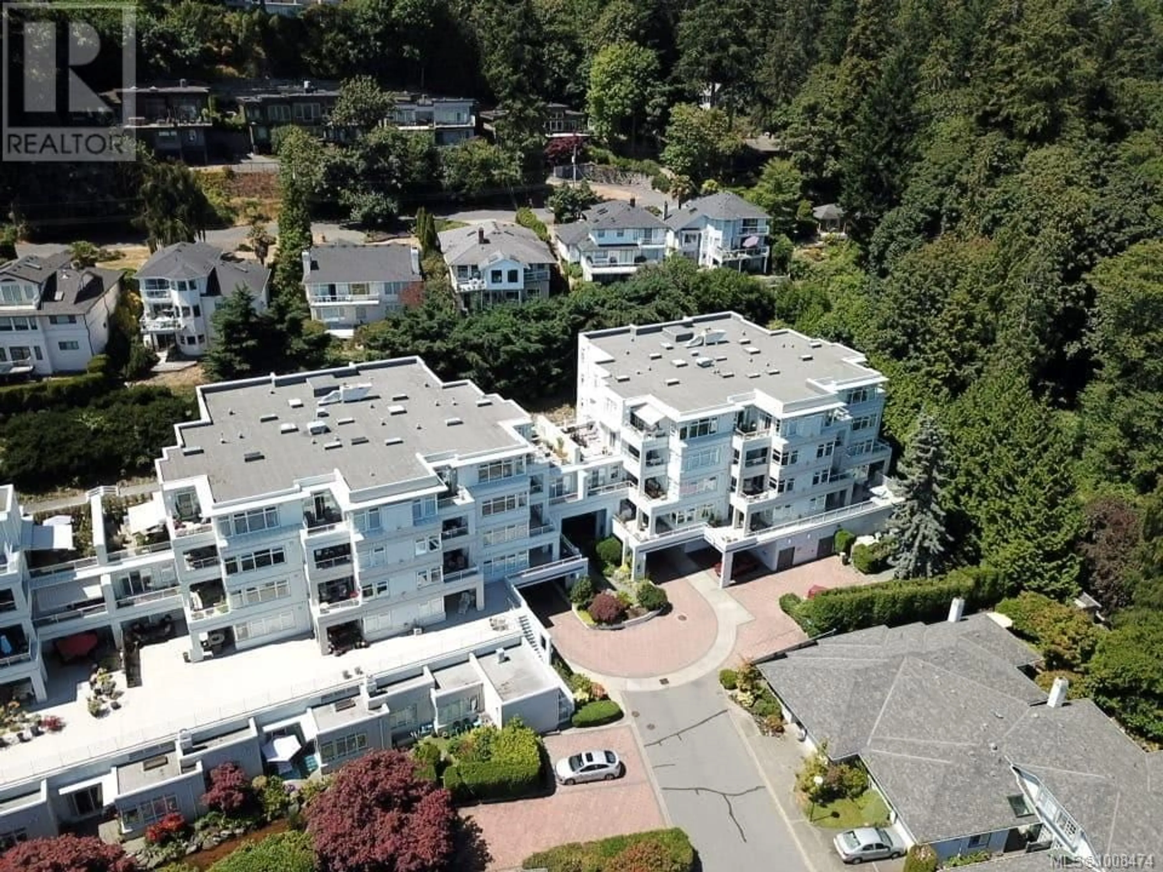 A pic from outside/outdoor area/front of a property/back of a property/a pic from drone, unknown for 408 - 5110 CORDOVA BAY ROAD, Saanich British Columbia V8Y2K5