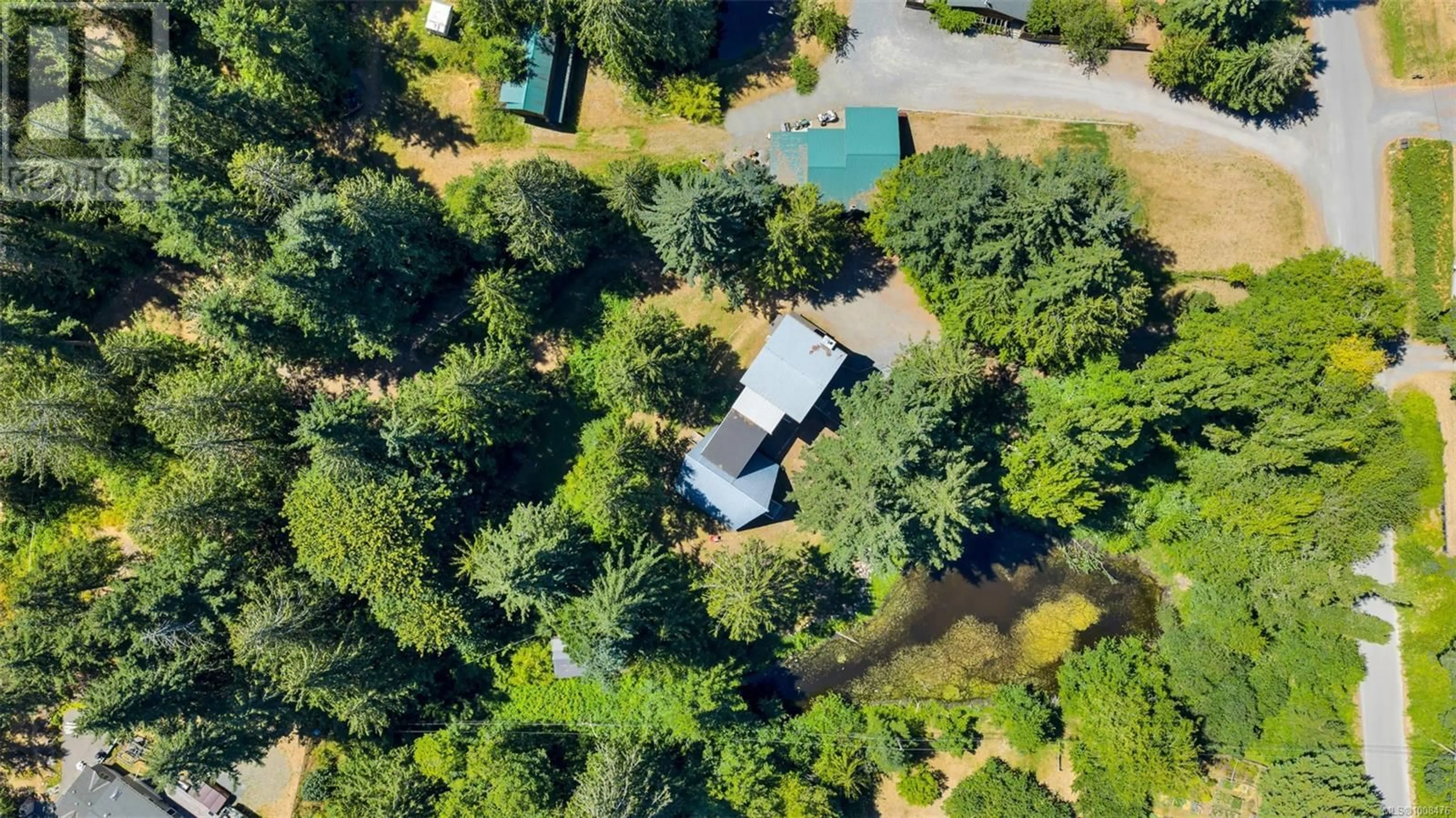 A pic from outside/outdoor area/front of a property/back of a property/a pic from drone, forest/trees view for 1904 SILVER MINE ROAD, Cobble Hill British Columbia V0R1L0