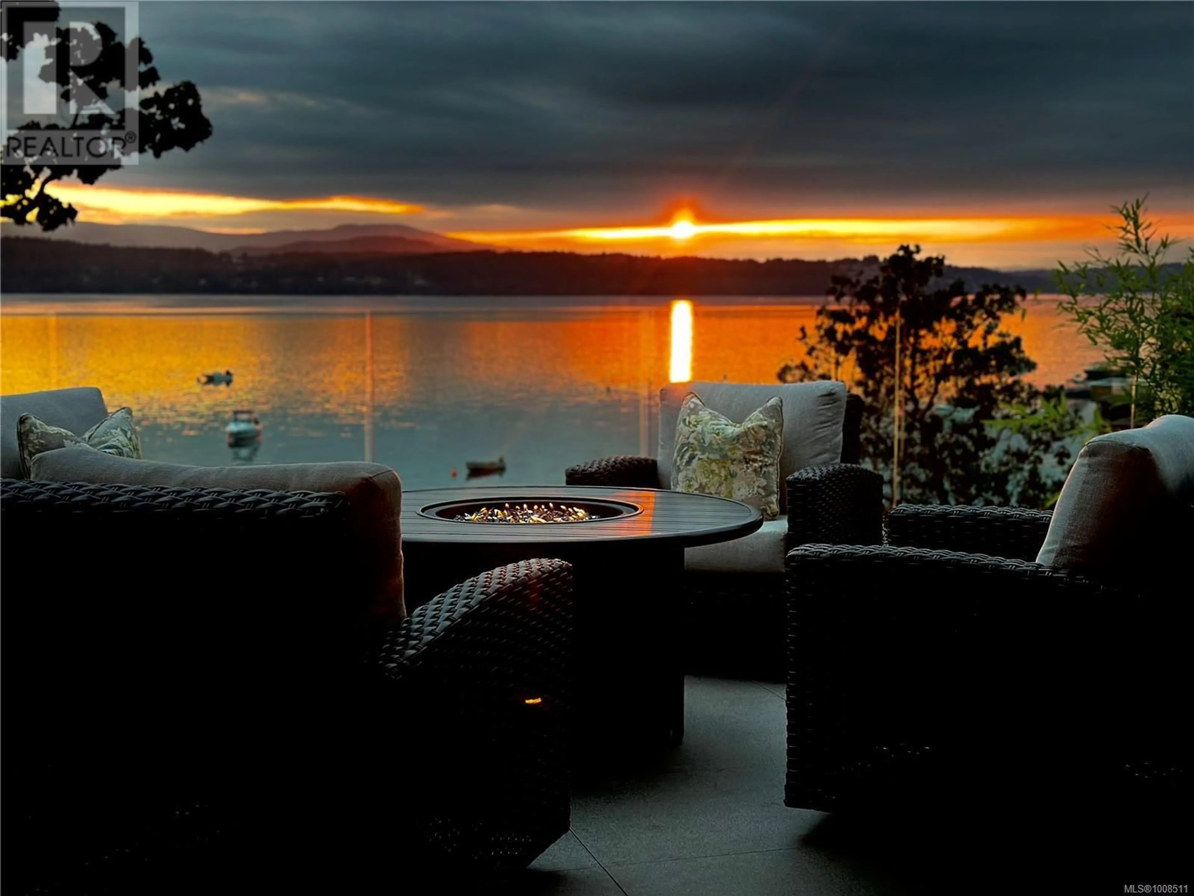 Patio, water/lake/river/ocean view for 10718 MADRONA DRIVE, North Saanich British Columbia V8L5M7