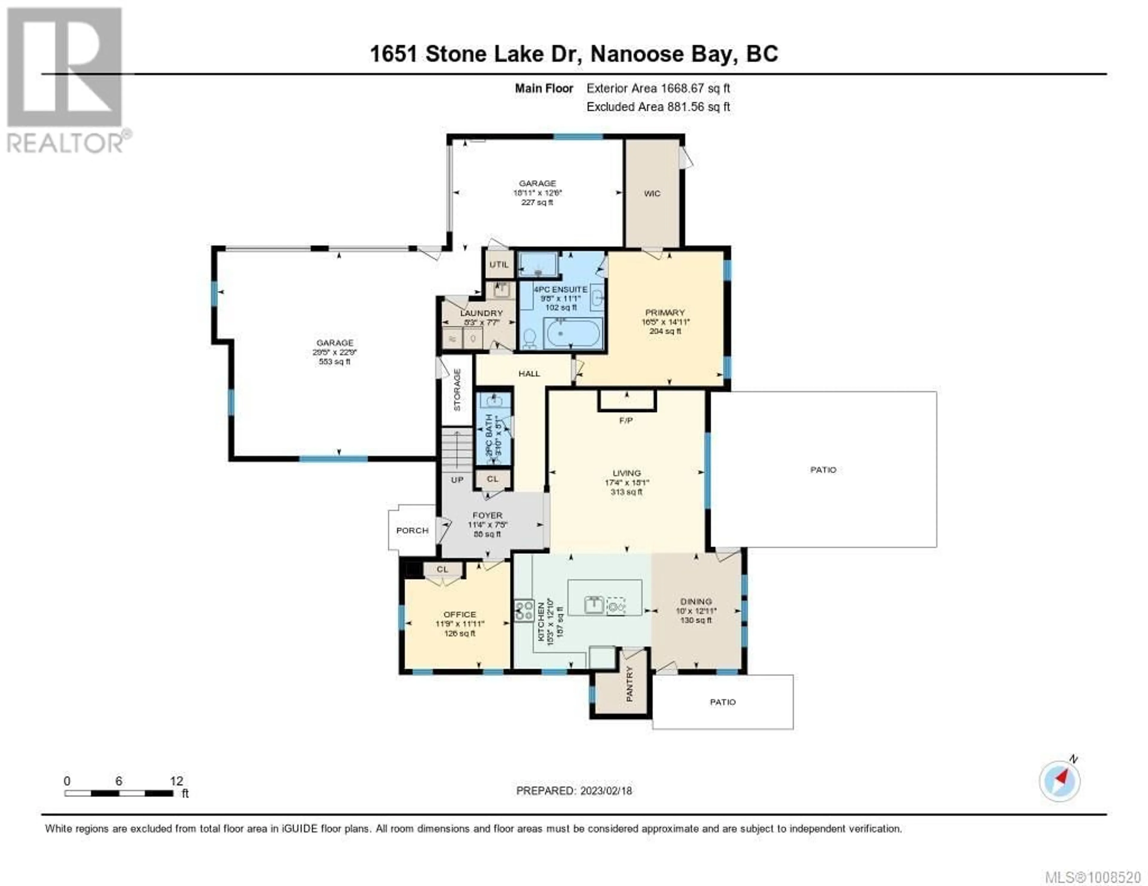 Floor plan for 1651 STONE LAKE DRIVE, Nanoose Bay British Columbia V9P9L1