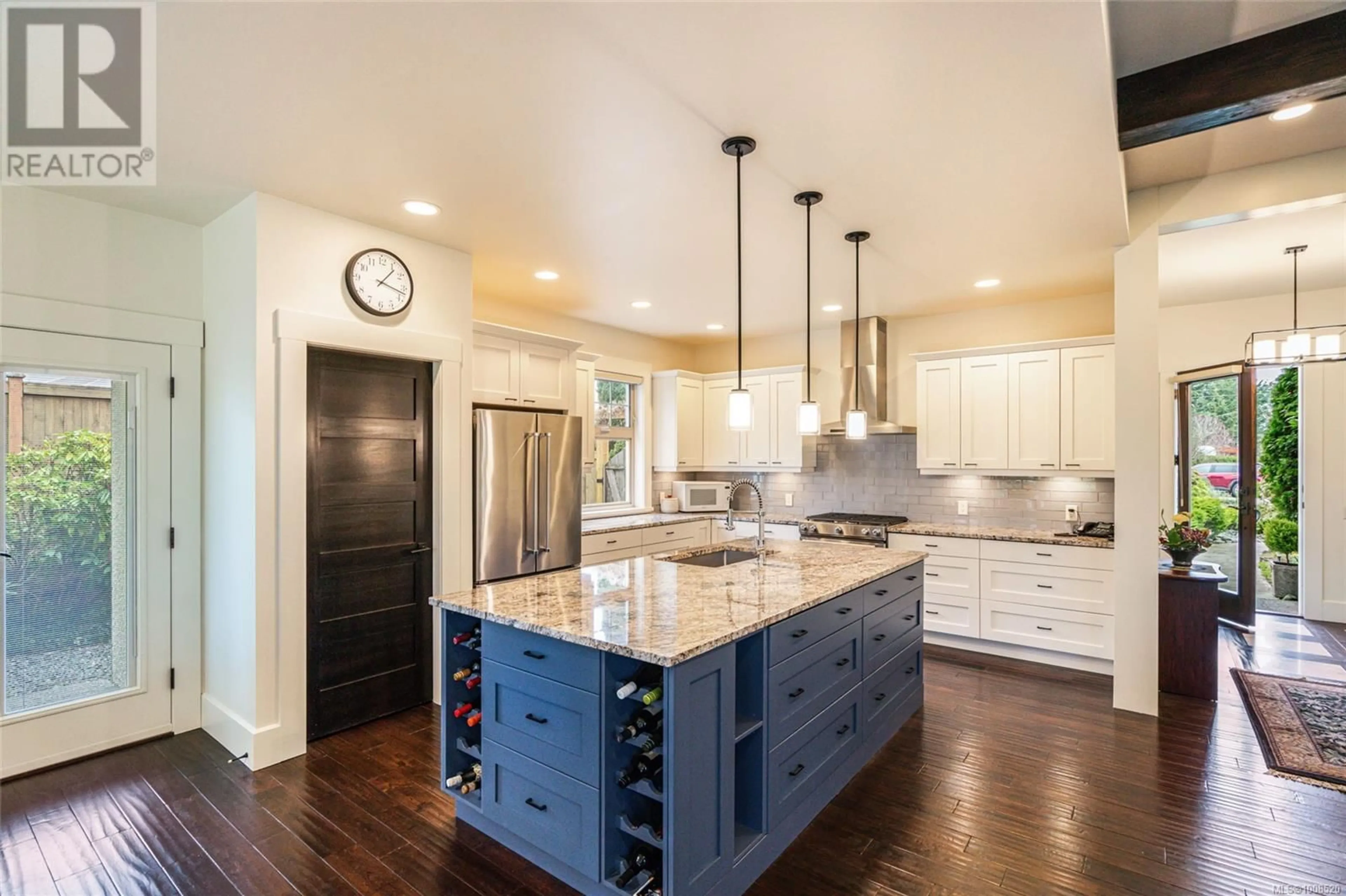 Contemporary kitchen, ceramic/tile floor for 1651 STONE LAKE DRIVE, Nanoose Bay British Columbia V9P9L1