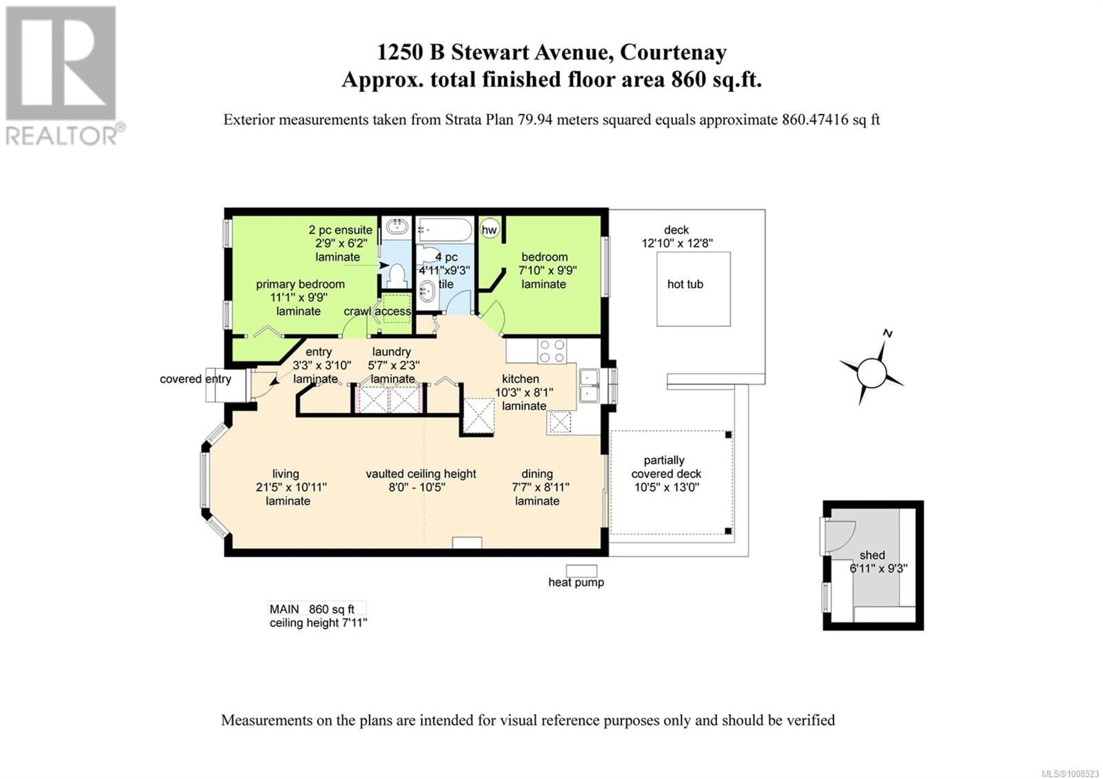 Floor plan for B - 1250 STEWART AVENUE, Courtenay British Columbia V9N3H4