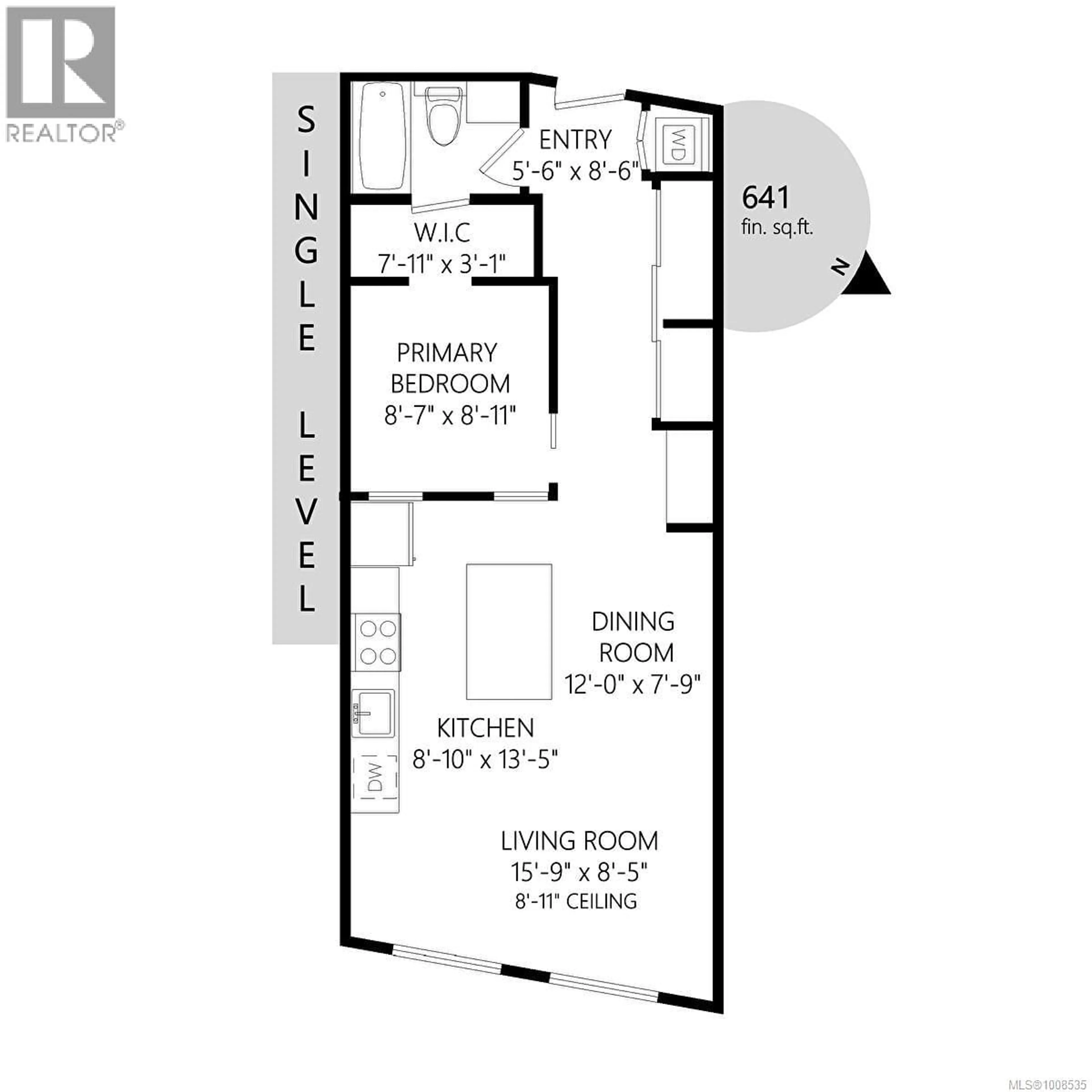 Floor plan for 206 - 99 CHAPEL STREET, Nanaimo British Columbia V9R5H3