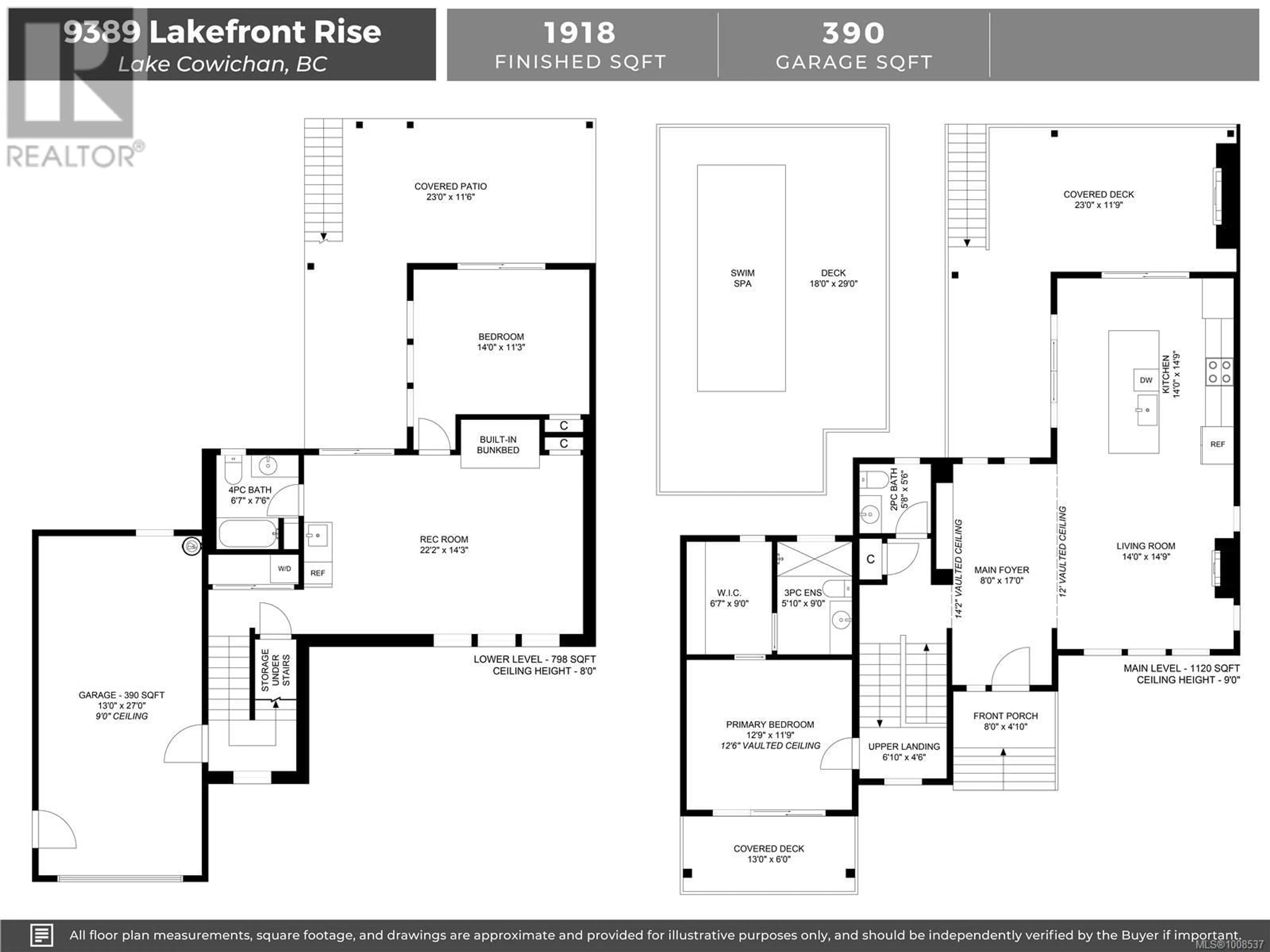 Floor plan for 9389 LAKEFRONT RISE, Lake Cowichan British Columbia V0R2G1