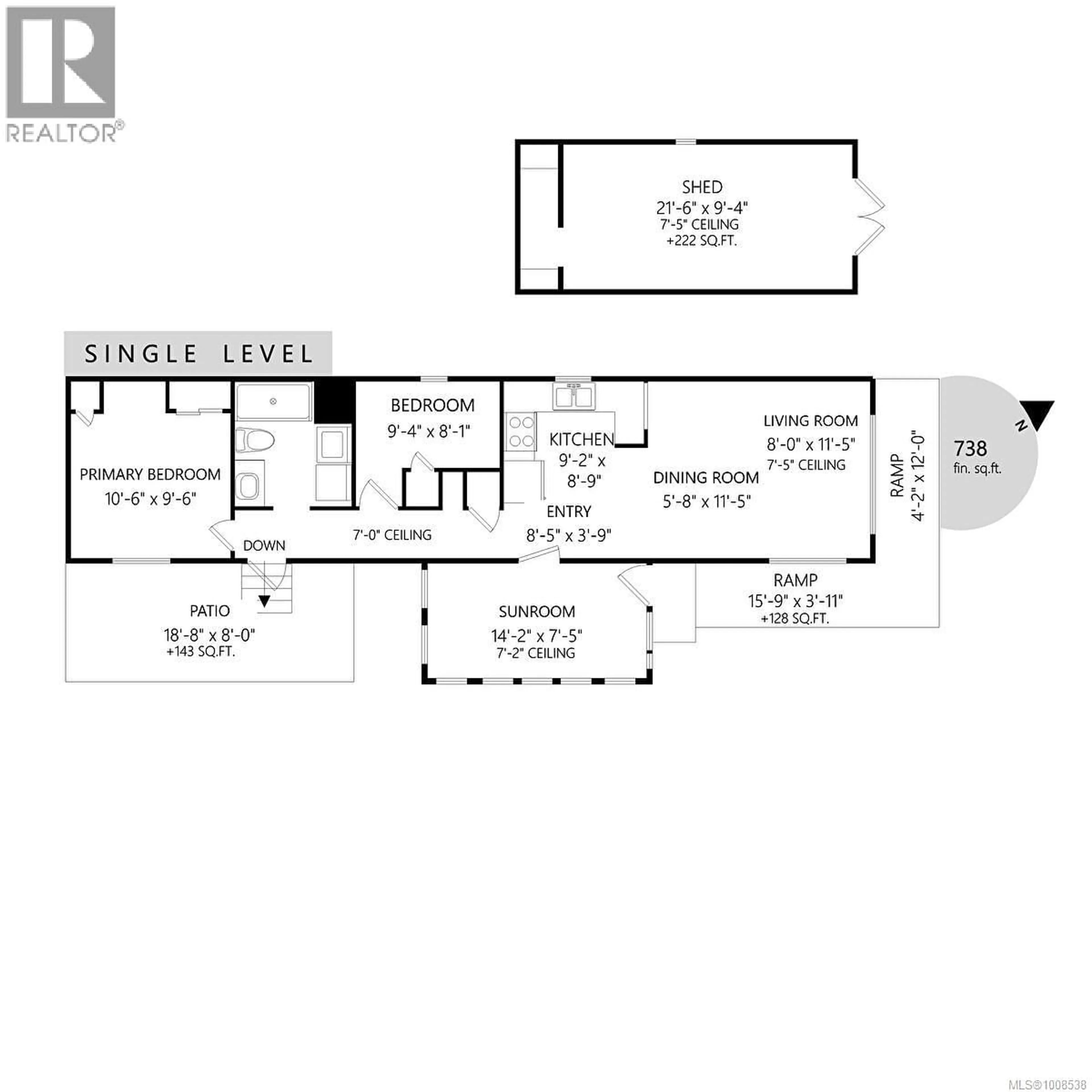 Floor plan for 52 - 10980 WESTDOWNE ROAD, Ladysmith British Columbia V9G1X3