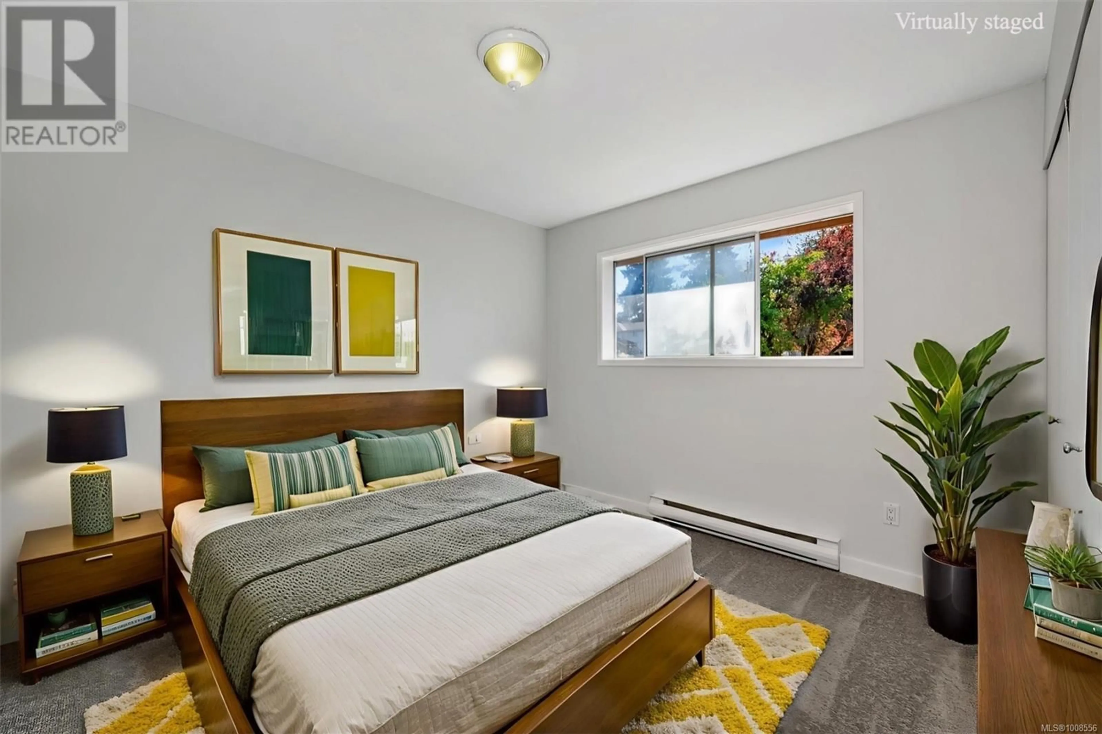 Bedroom with bed, carpet floor for 21 - 6089 TRUESDALE STREET, Duncan British Columbia V9L2J1