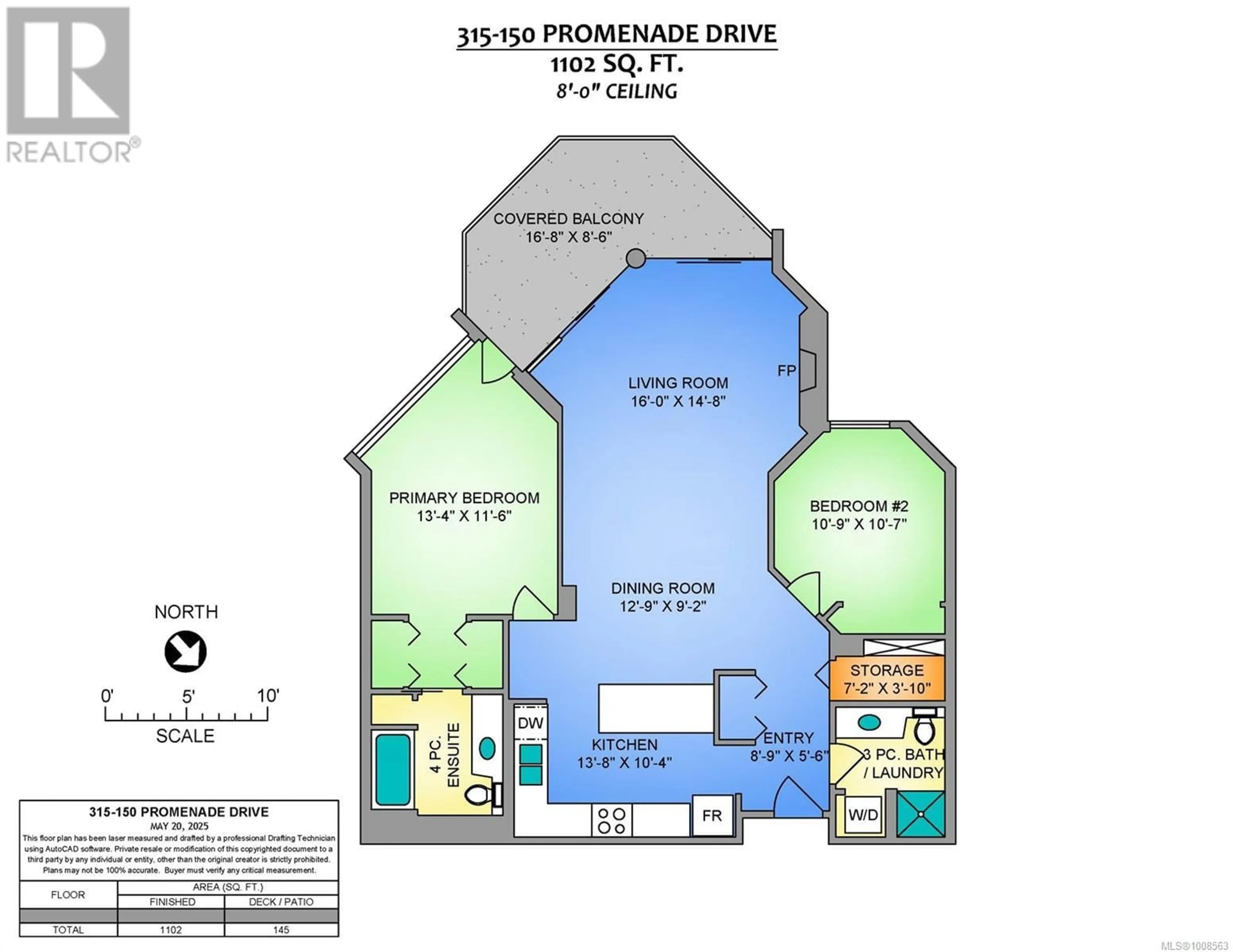 Floor plan for 315 - 150 PROMENADE DRIVE, Nanaimo British Columbia V9R6M6