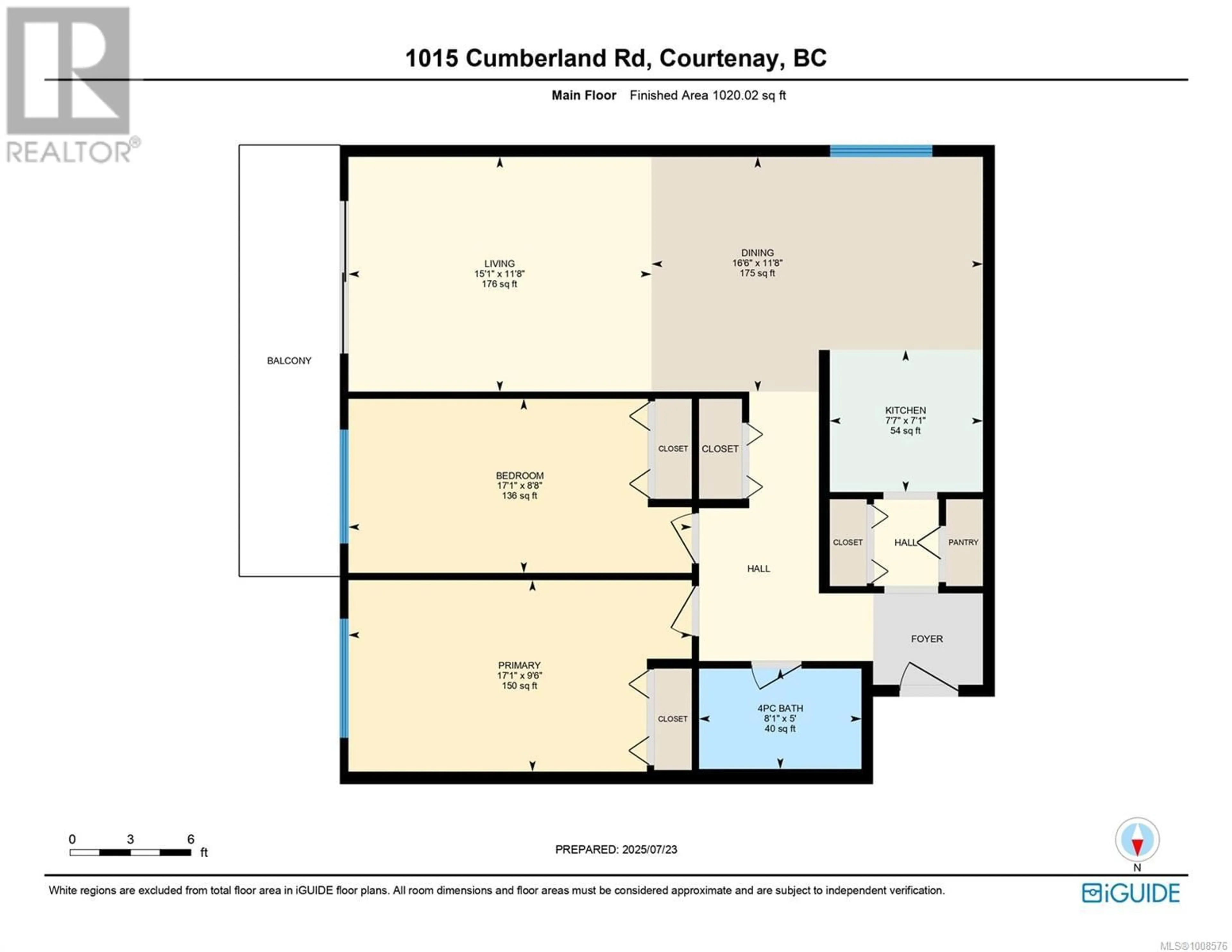 Floor plan for 402 - 1015 CUMBERLAND ROAD, Courtenay British Columbia V9N2E7