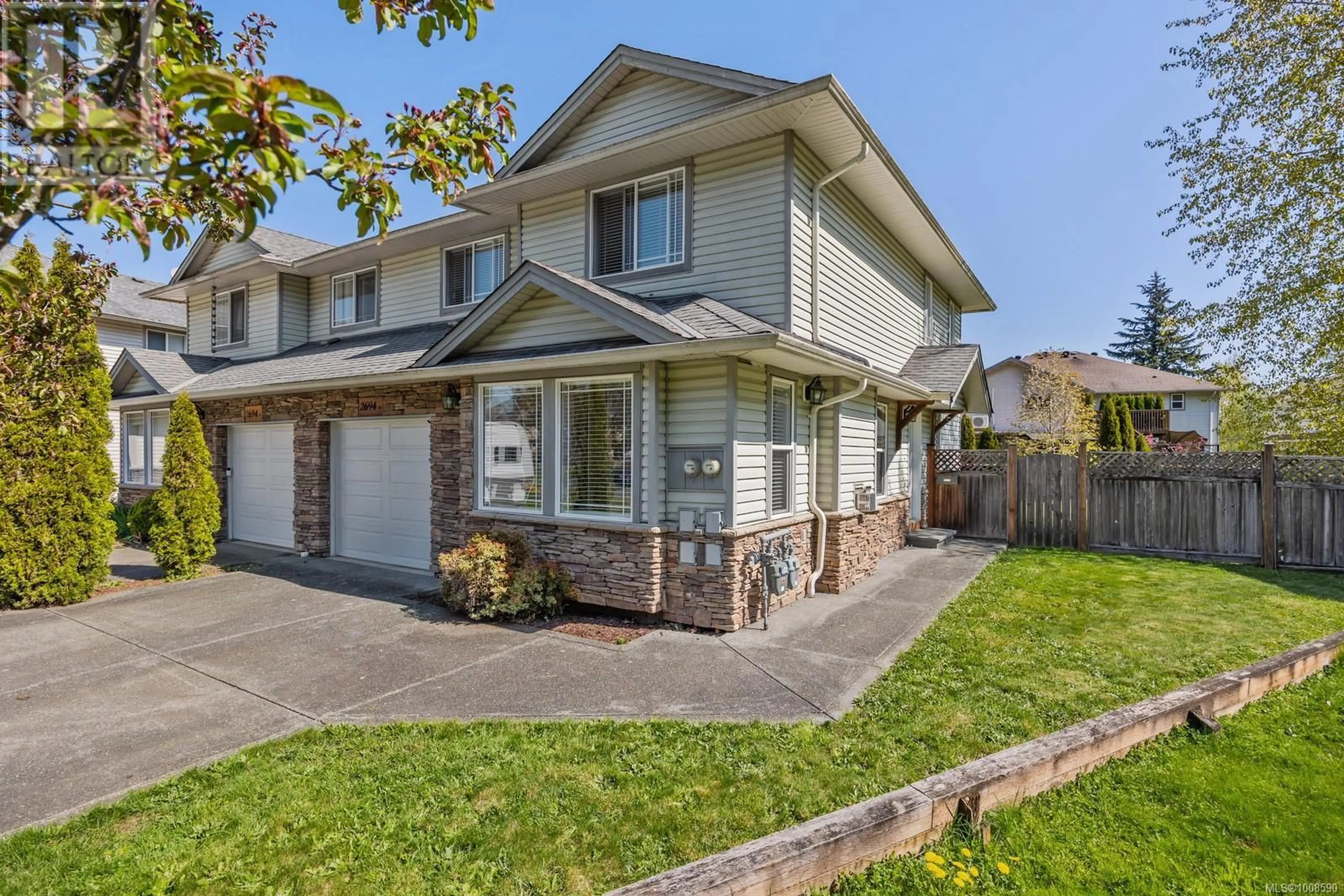 Home with vinyl exterior material, street for B - 2694 TATER PLACE, Courtenay British Columbia V9N8Z5