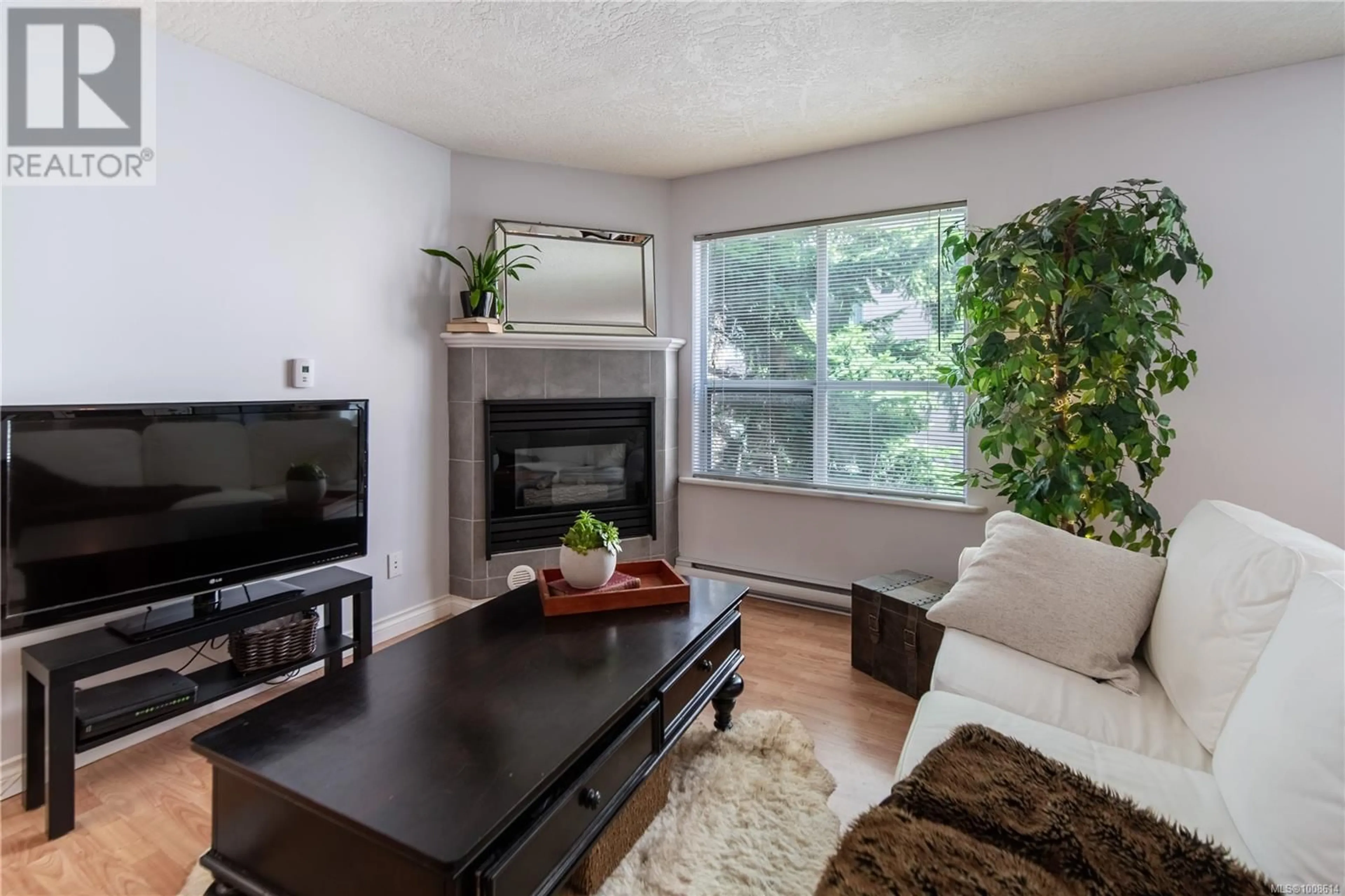 Living room with furniture, wood/laminate floor for 304 - 832 FISGARD STREET, Victoria British Columbia V8W1S1