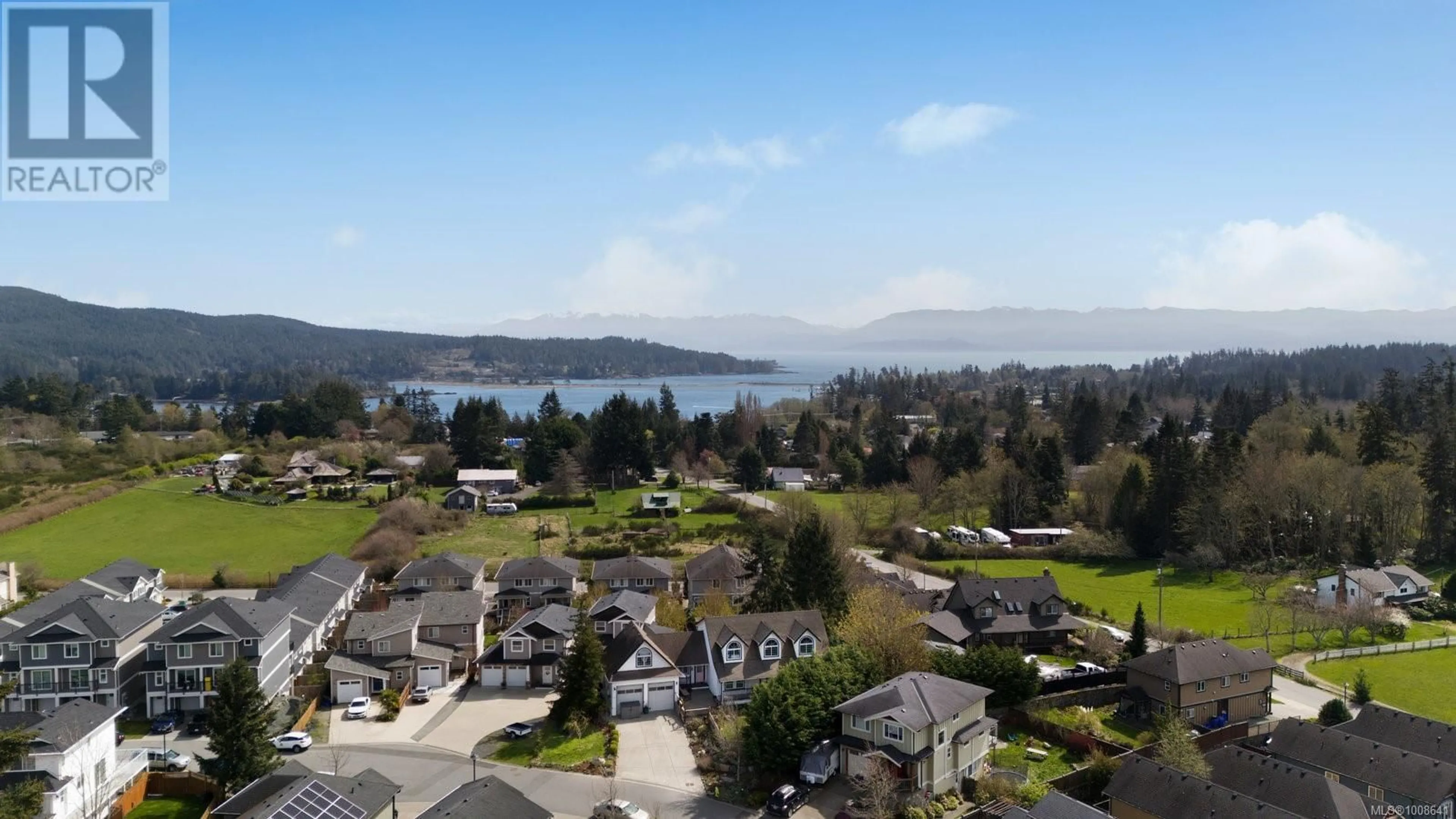 A pic from outside/outdoor area/front of a property/back of a property/a pic from drone, water/lake/river/ocean view for 2048 STONE HEARTH LANE, Sooke British Columbia V0S1N0