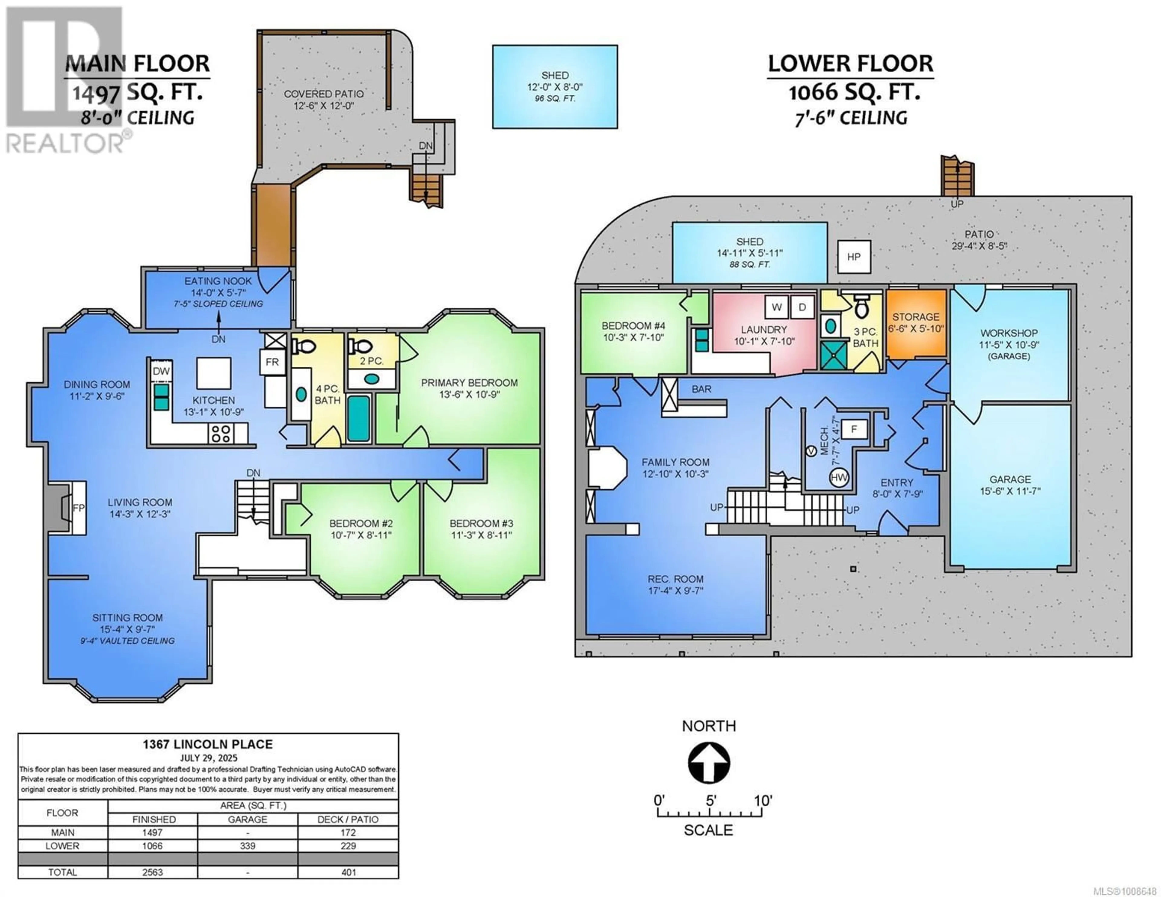Floor plan for 1367 LINCOLN GREEN PLACE, Nanaimo British Columbia V9T3H1