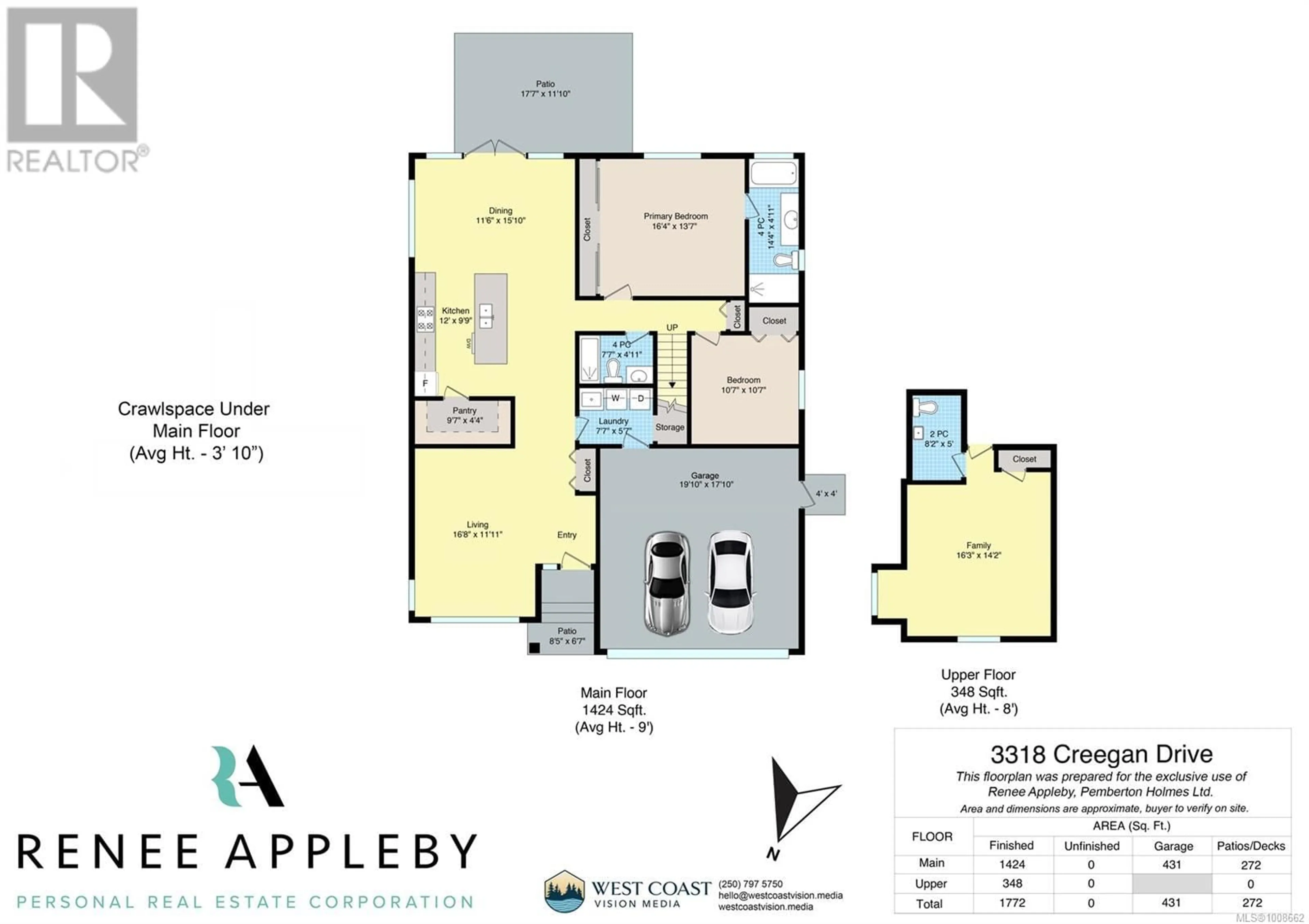 Floor plan for 3318 CREEGAN DRIVE, Chemainus British Columbia V0R1K2