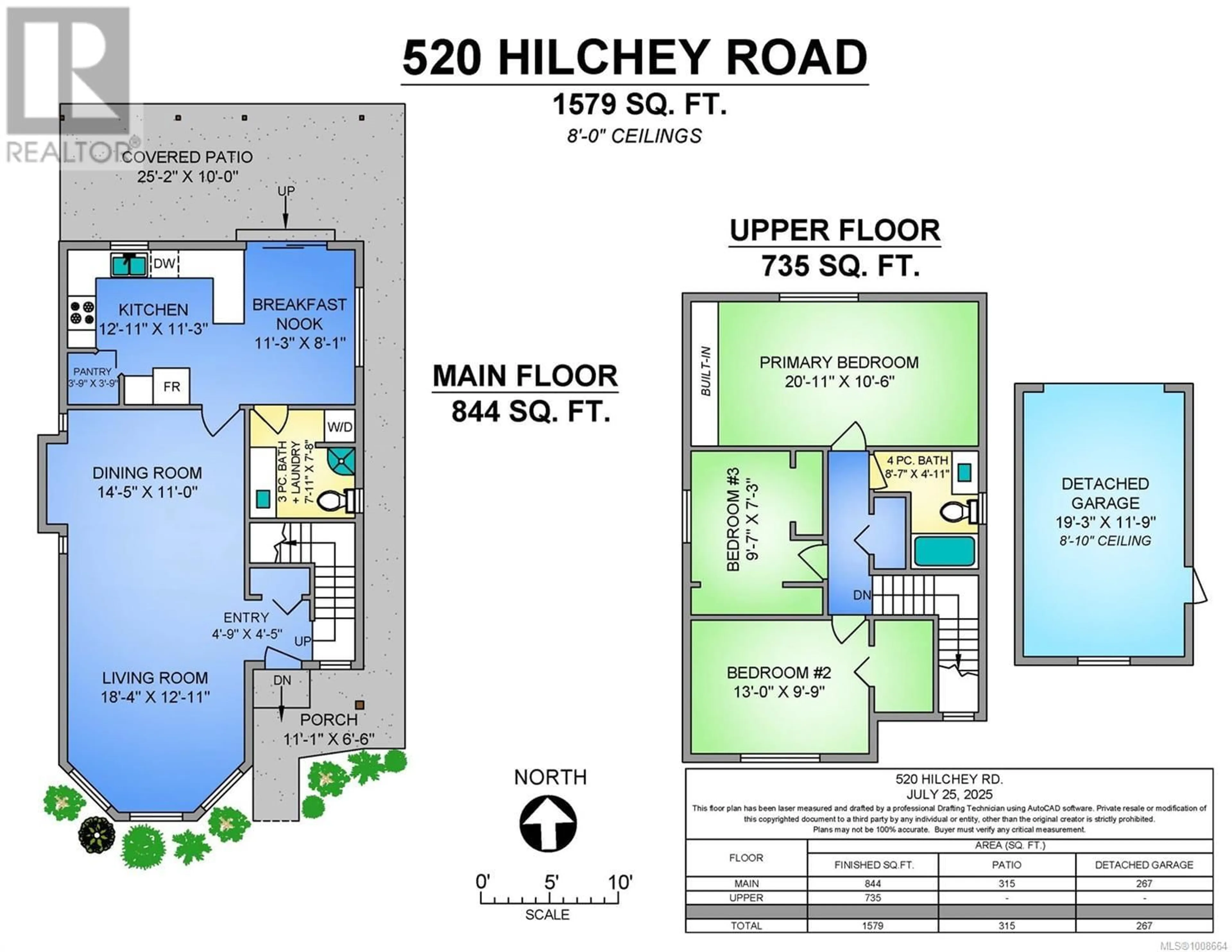 Floor plan for 520 HILCHEY ROAD, Campbell River British Columbia V9W8E6